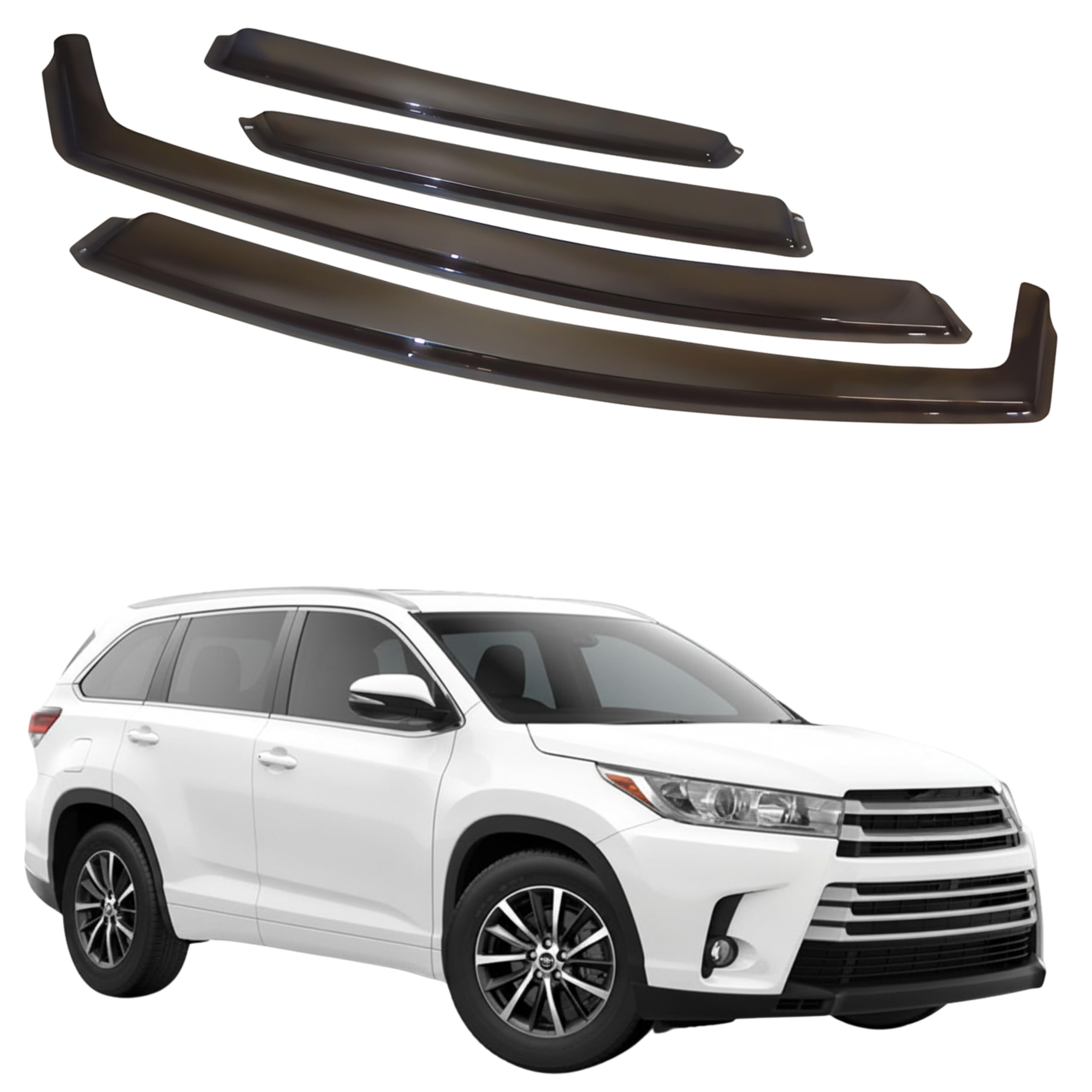 比德堡崁入式晴雨窗【國際標準款】TOYOTA豐田 HIGHLANDER 三代 2013-2019