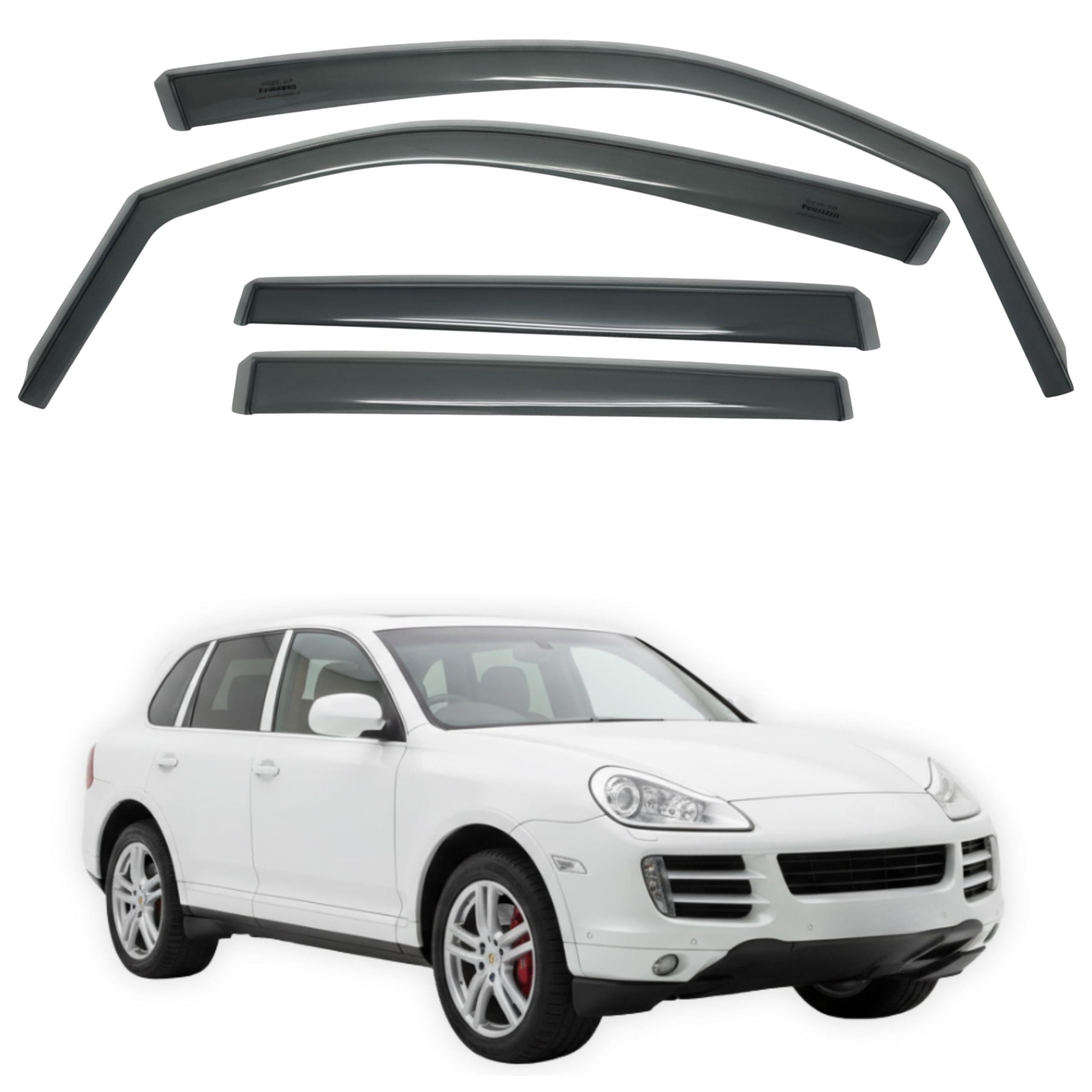 比德堡崁入式晴雨窗【國際標準款】PORSCHE保時捷 CAYENNE(955/957型) 2003-2010.2
