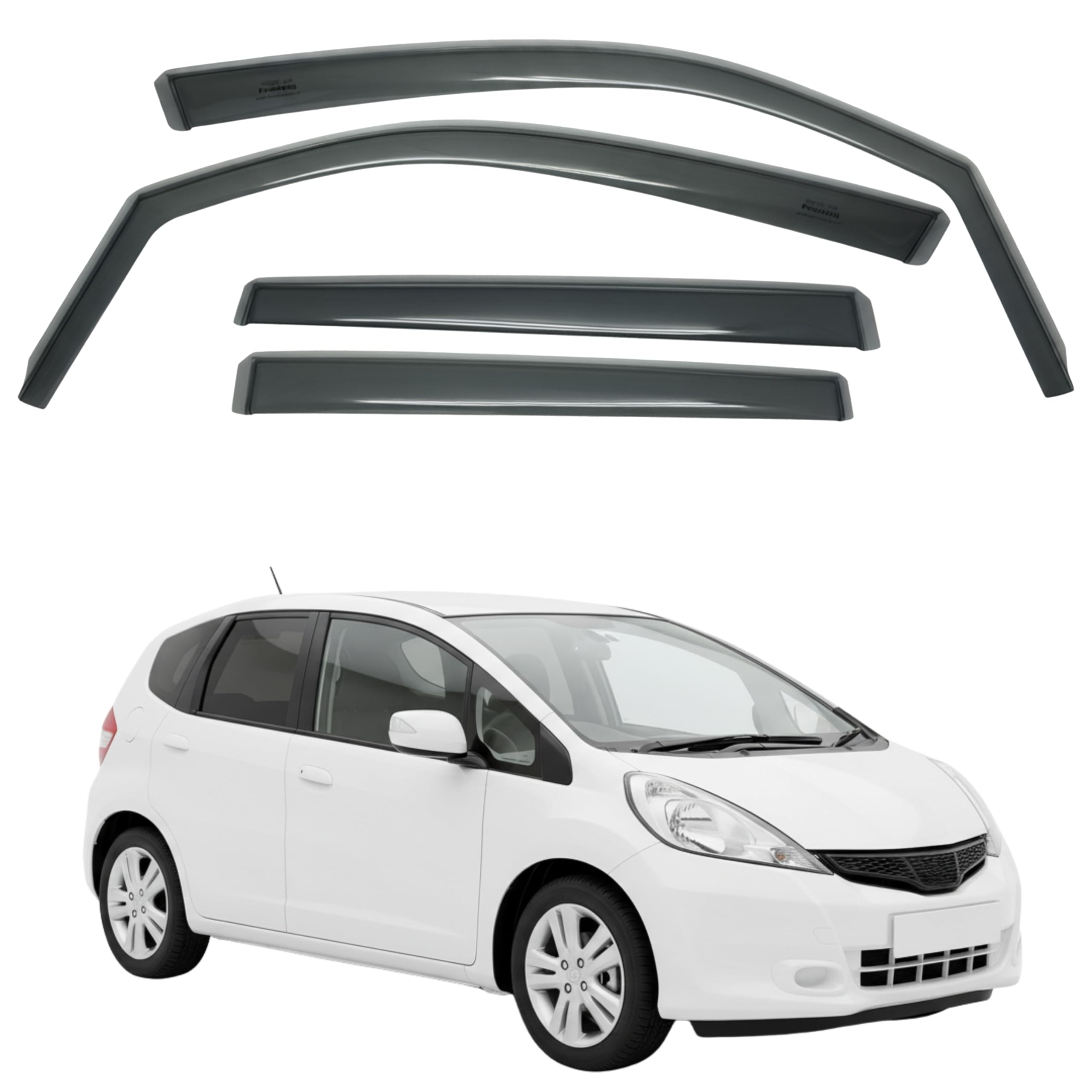 比德堡崁入式晴雨窗【短截款】HONDA本田 FIT 2nd Gen. 2008-2014