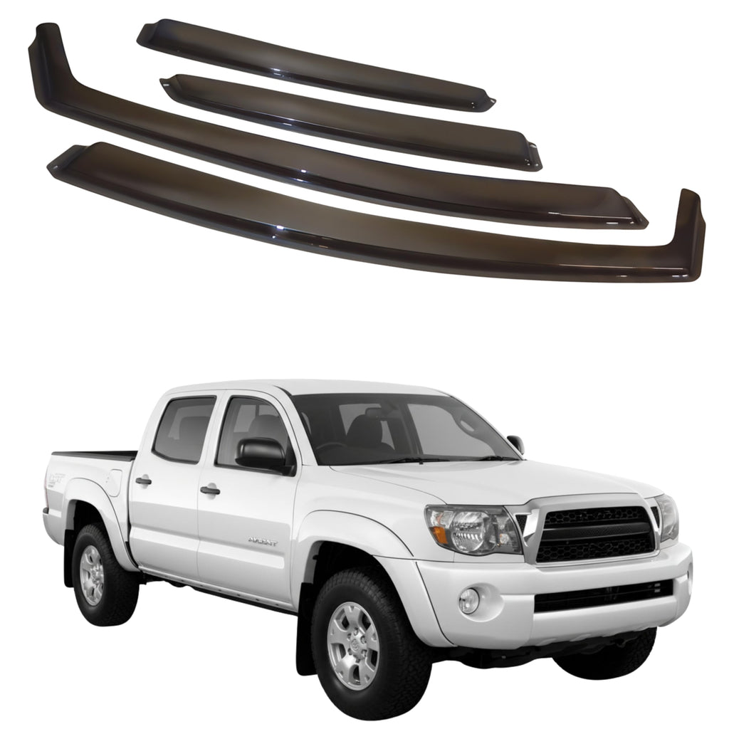 比德堡崁入式晴雨窗【國際標準款】TOYOTA豐田 TACOMA 4D  二代 2005-2015