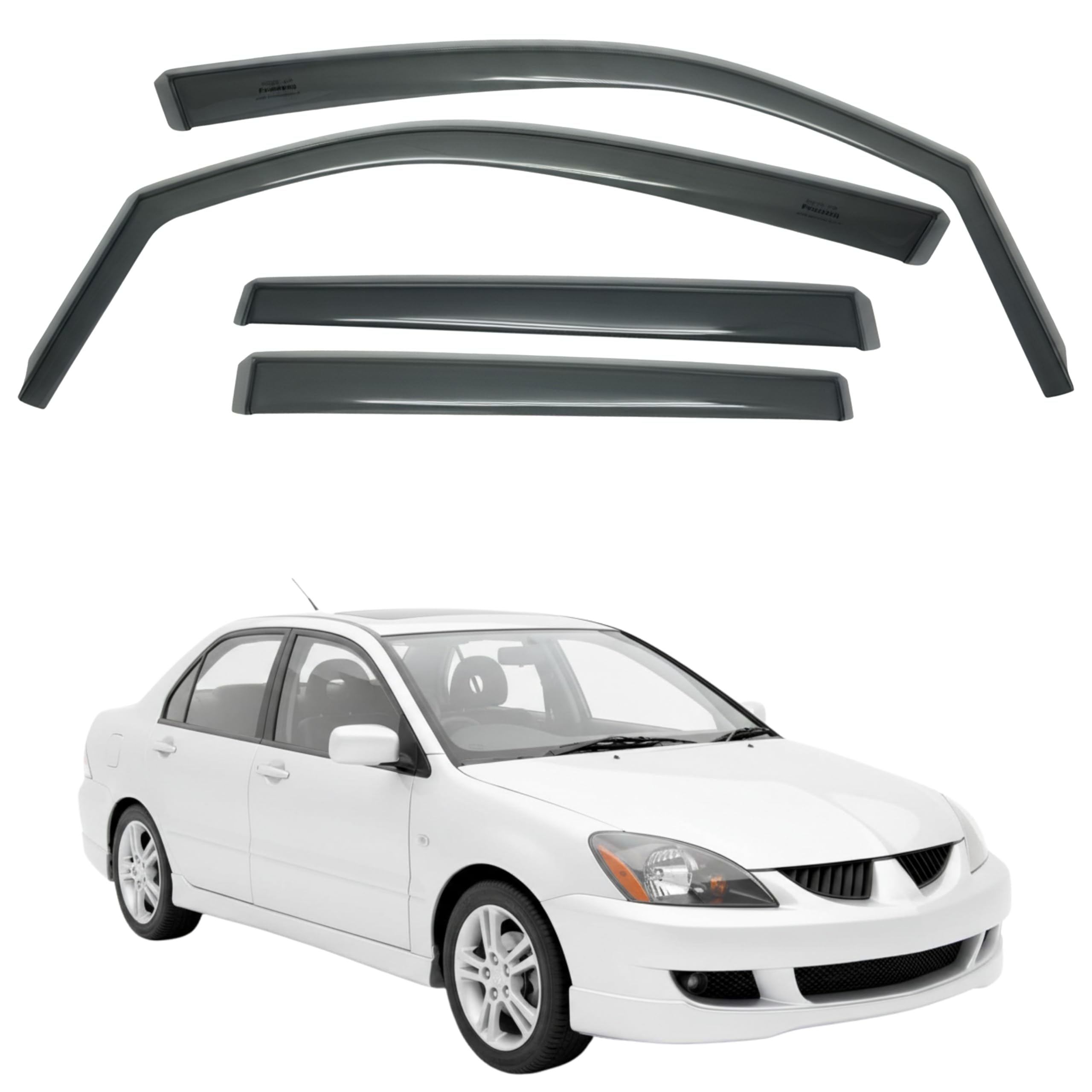比德堡崁入式晴雨窗【短截款】MITSUBISHI三菱 LANCER GLOBAL 2000-2007