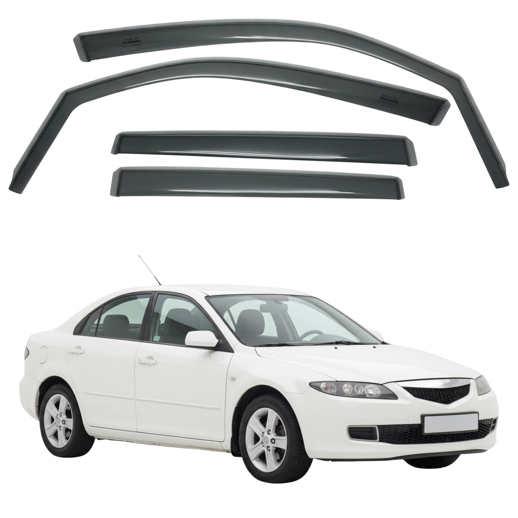 Fresh Air Peterburg Deflectores de ventana de canal [Versión corta] MAZDA Mazda 6 4D Gen 1 2002-2007