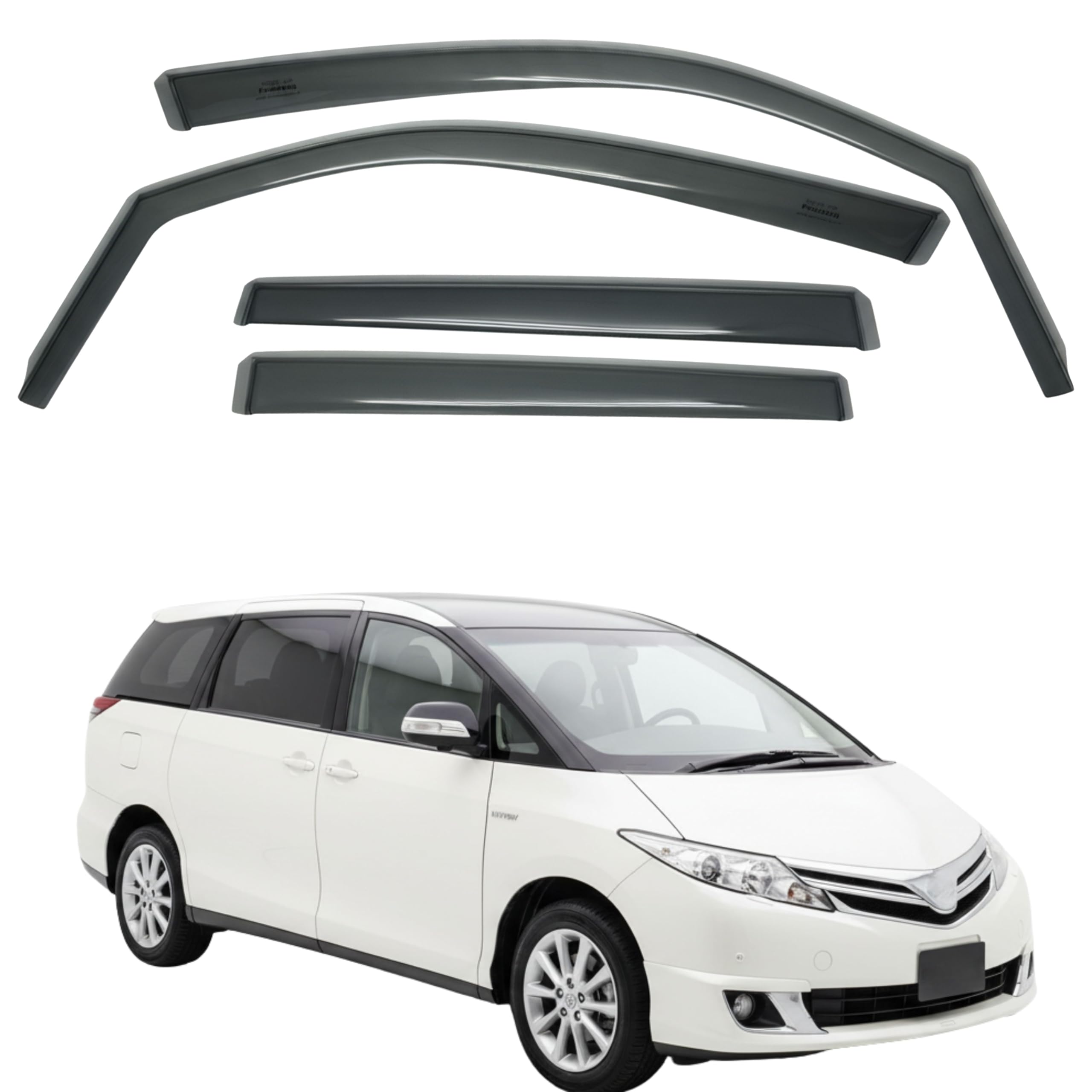 比德堡崁入式晴雨窗【國際標準款】TOYOTA豐田 PREVIA 2006-2017+