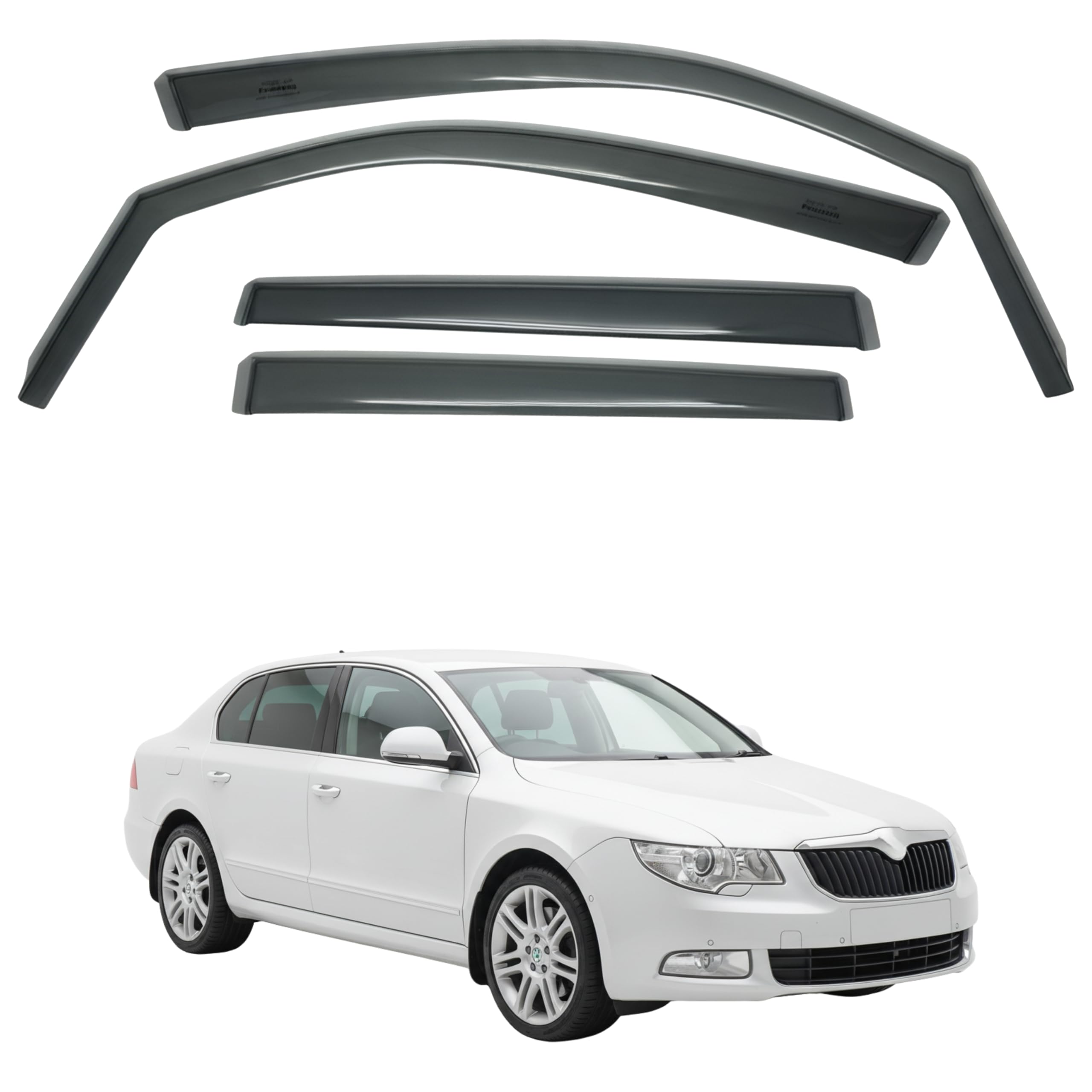 比德堡崁入式晴雨窗【短截款】SKODA斯哥達 SuperB 2010-2015
