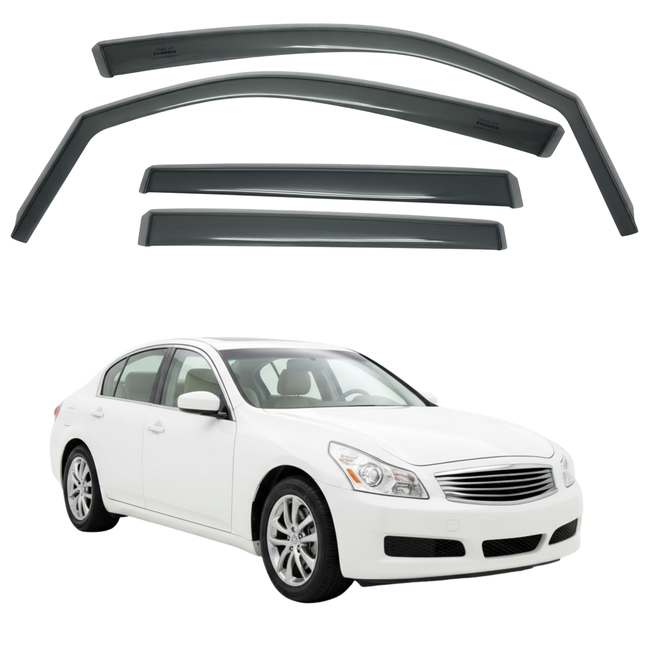 比德堡崁入式晴雨窗【短截款】INFINITI無限 G25 / G35 / G37 2007-2015