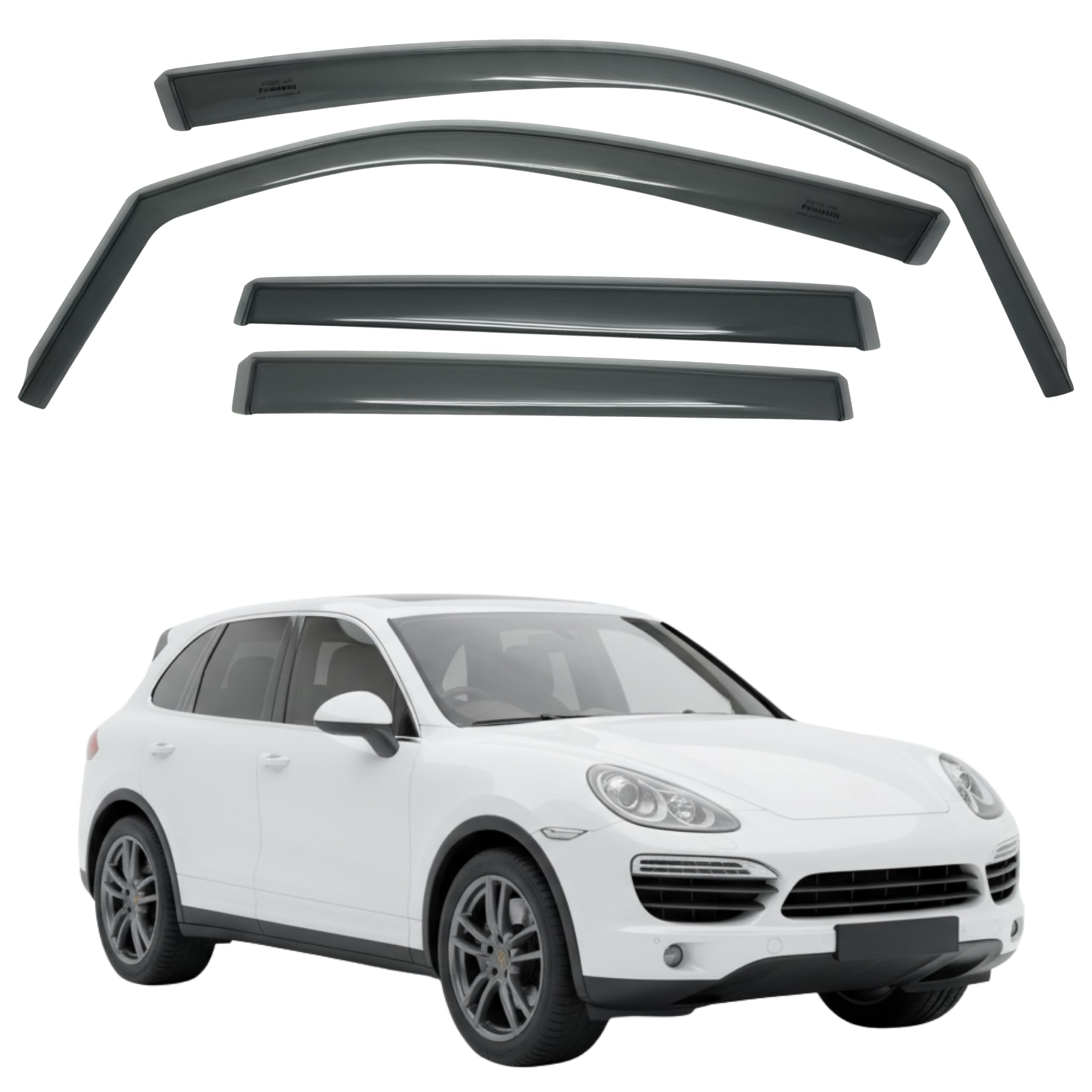 比德堡崁入式晴雨窗【短截款】PORSCHE保時捷 CAYENNE(958型) 2010.3-2018