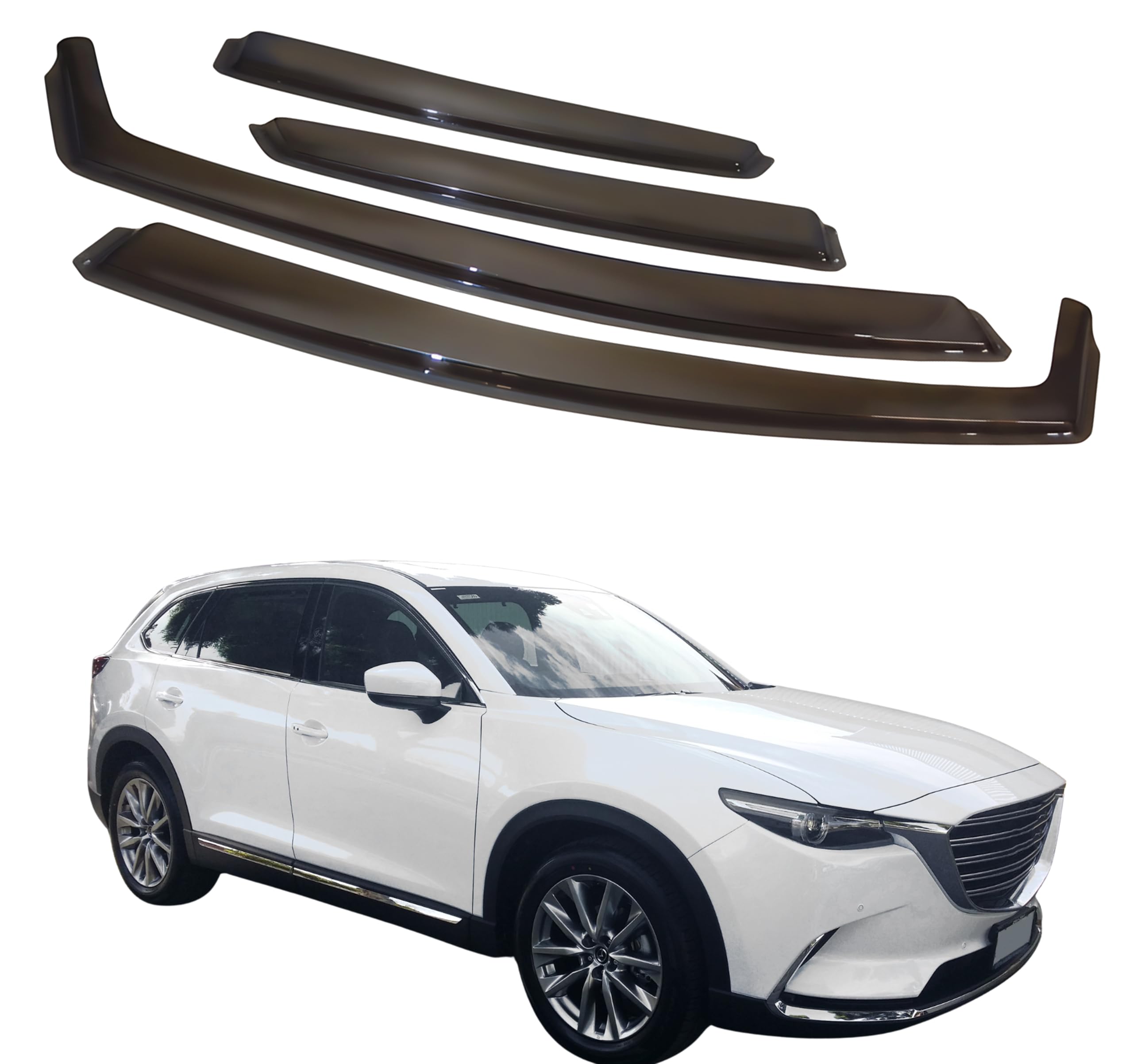 比德堡崁入式晴雨窗【國際標準款】MAZDA馬自達 CX-9 2017-2023