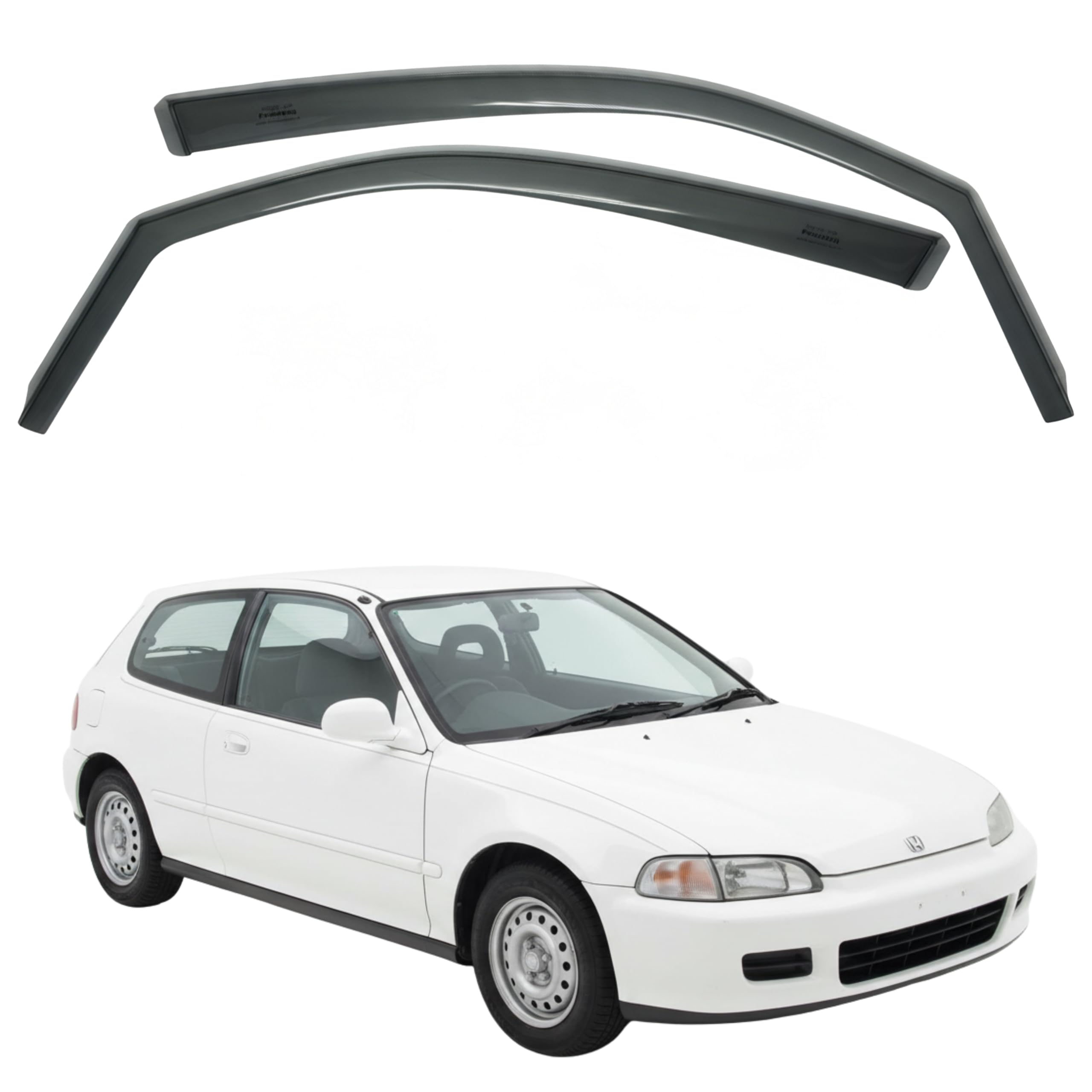 比德堡崁入式晴雨窗【短截款】HONDA本田 CIVIC K6/3D/2D 1992-1995