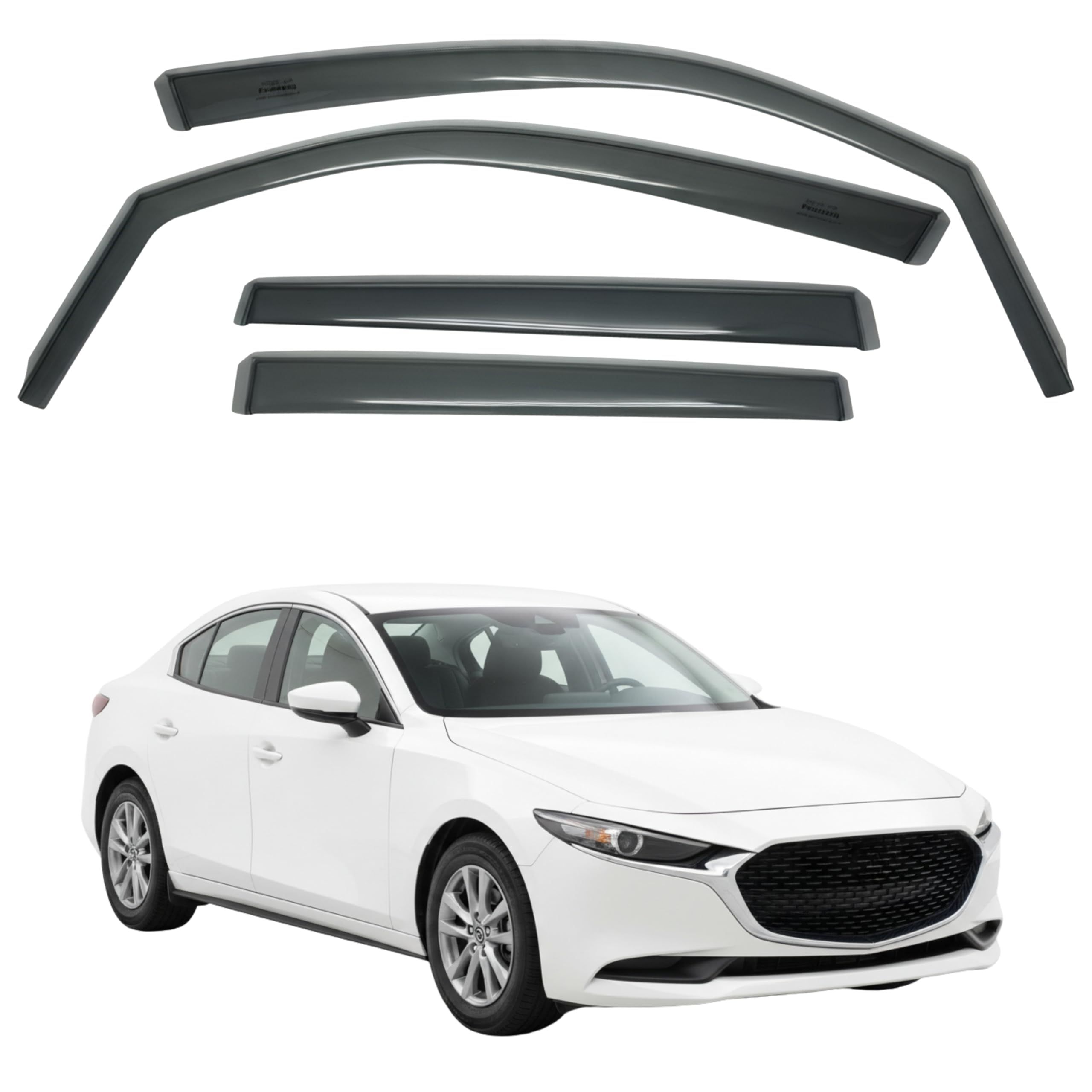 比德堡崁入式晴雨窗【國際標準款】MAZDA馬自達 Mazda 3 4D 四代 2019-
