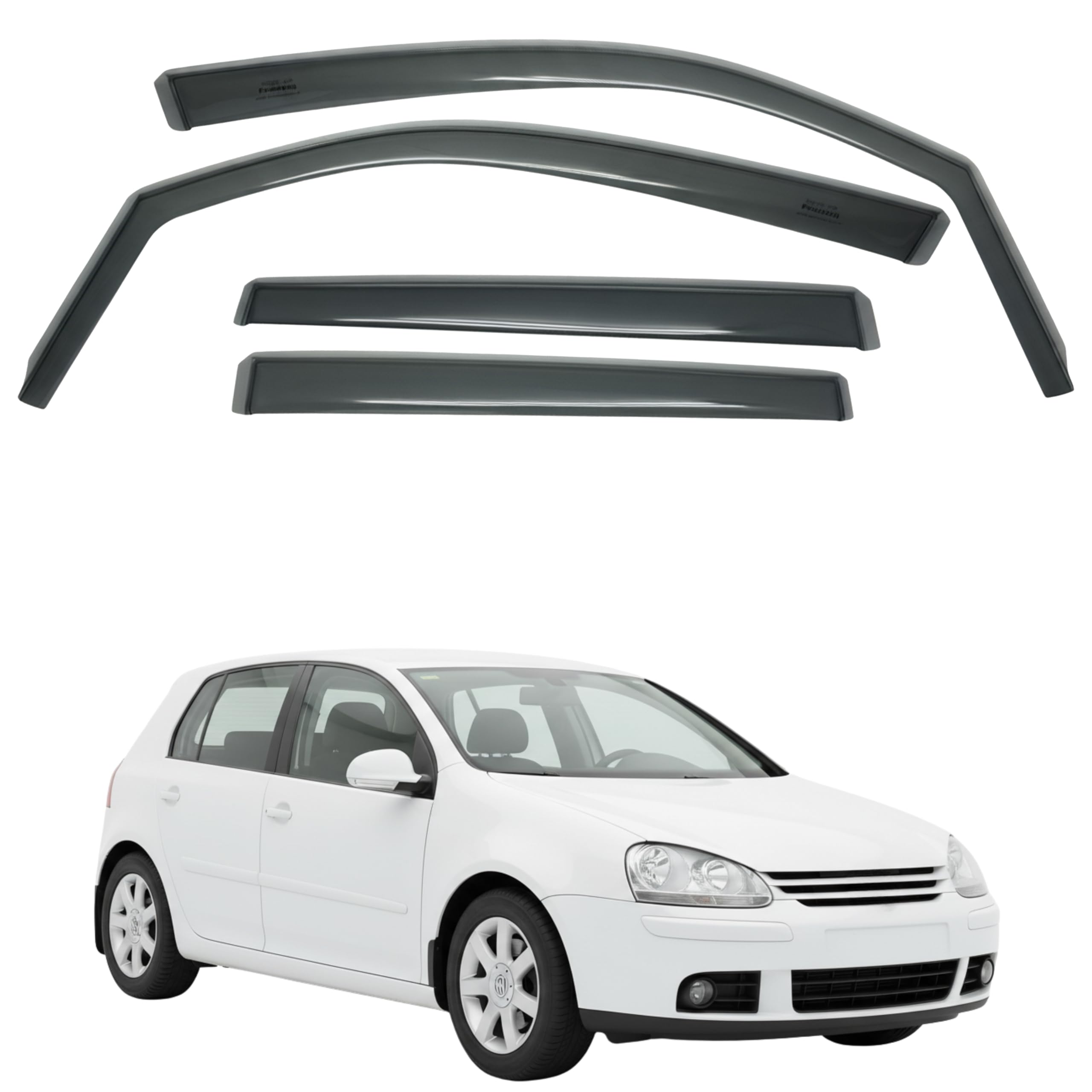 Fresh Air Peterburg In-Channel Window Visors [Short-Length] VW GOLF 5 /5D 2004-2008