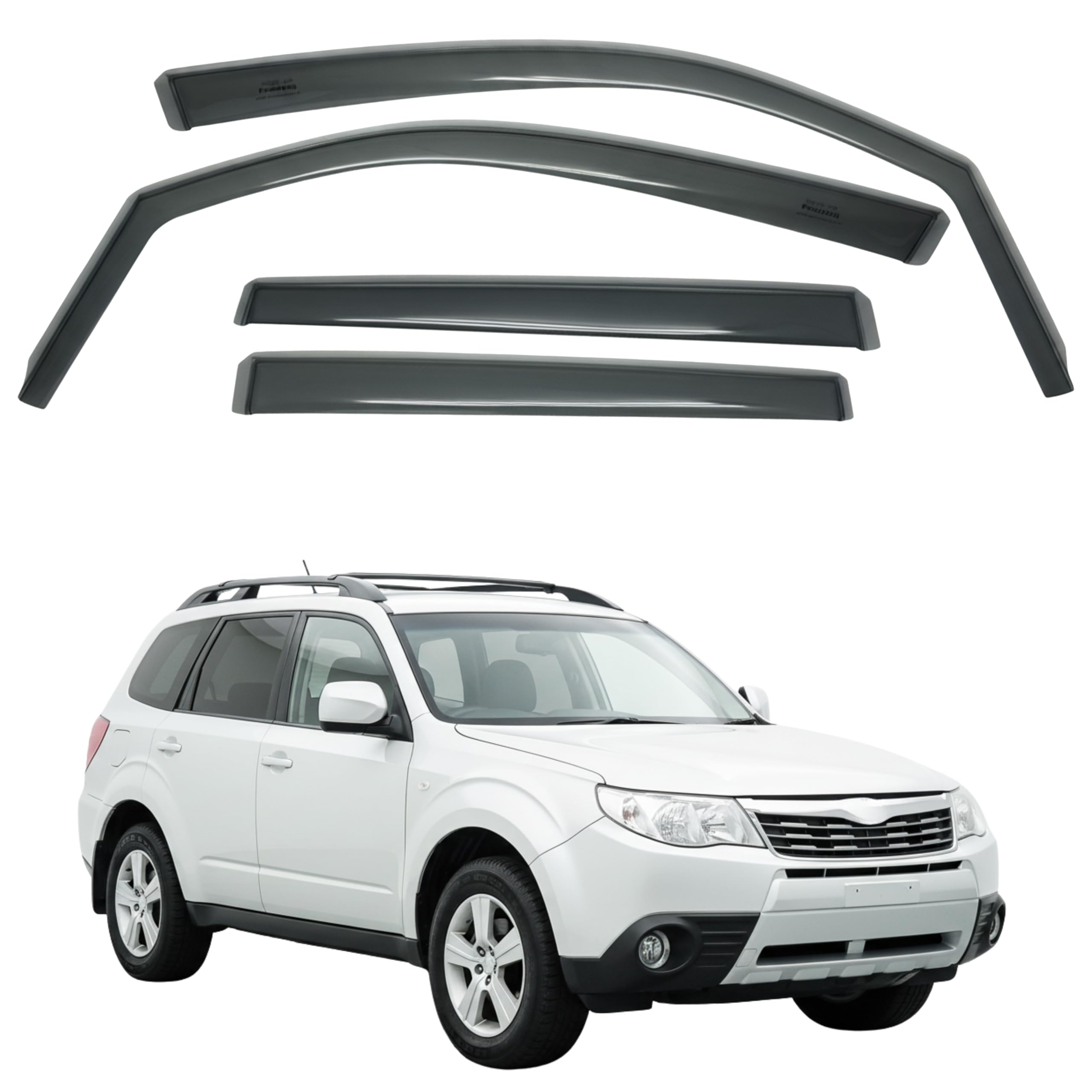 比德堡崁入式晴雨窗【國際標準款】SUBARU速霸陸 FORESTER 三代 2008-2012
