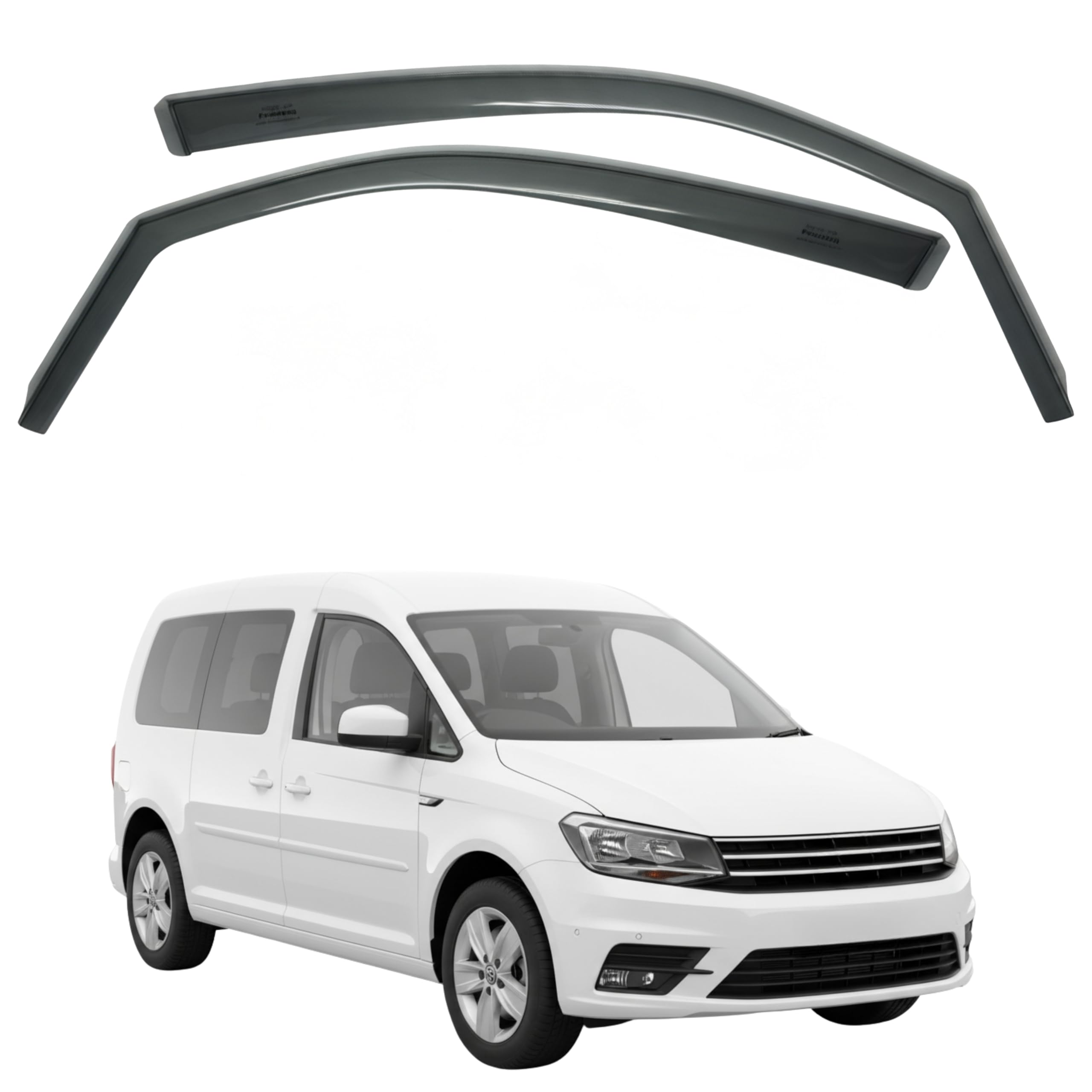 Fresh Air Peterburg In-Channel Window Visors [Short-Length] VW CADDY / CADDY Maxi Gen 3、Gen 4 2006-2020