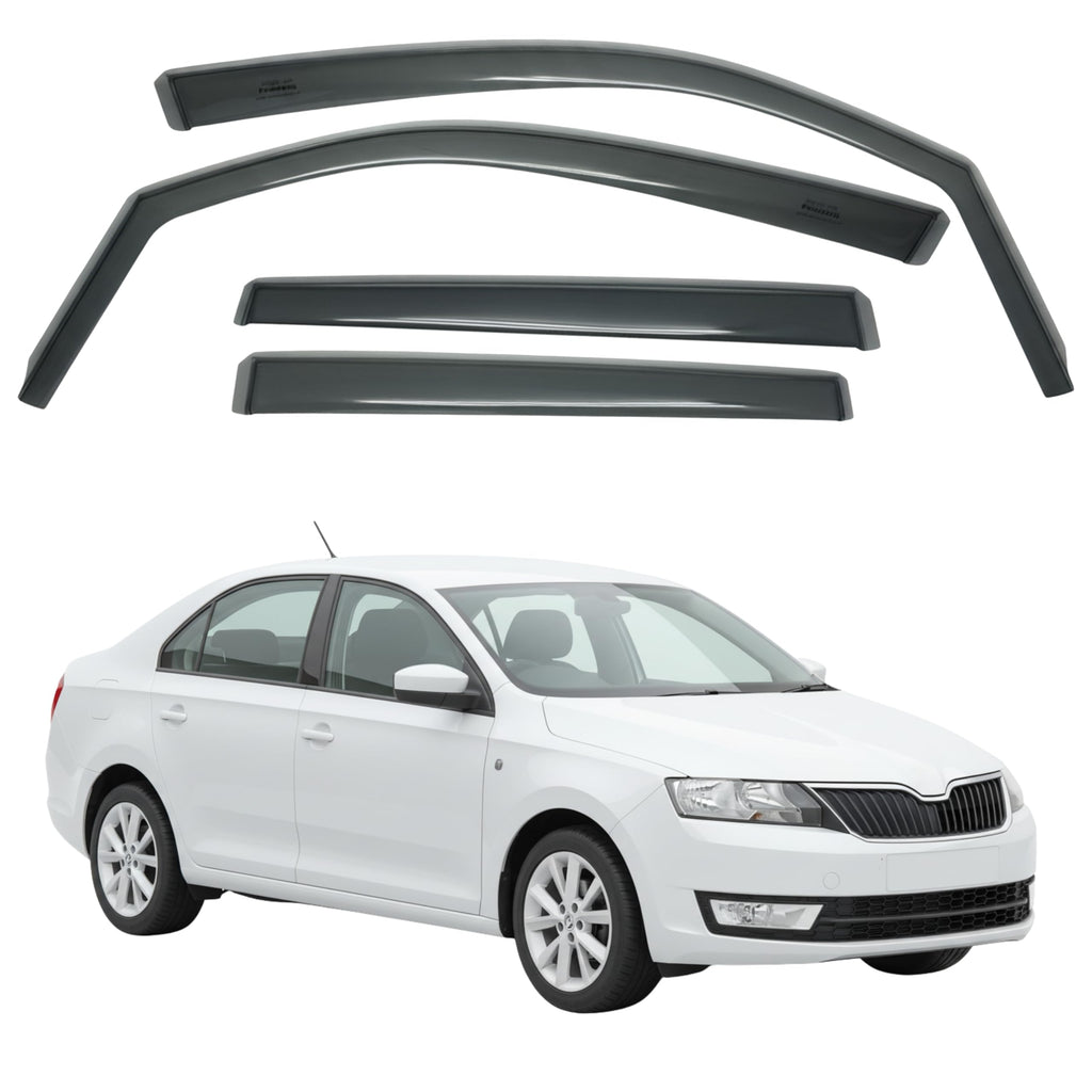 比德堡崁入式晴雨窗【國際標準款】SKODA斯哥達 RAPID(4D) 2014-