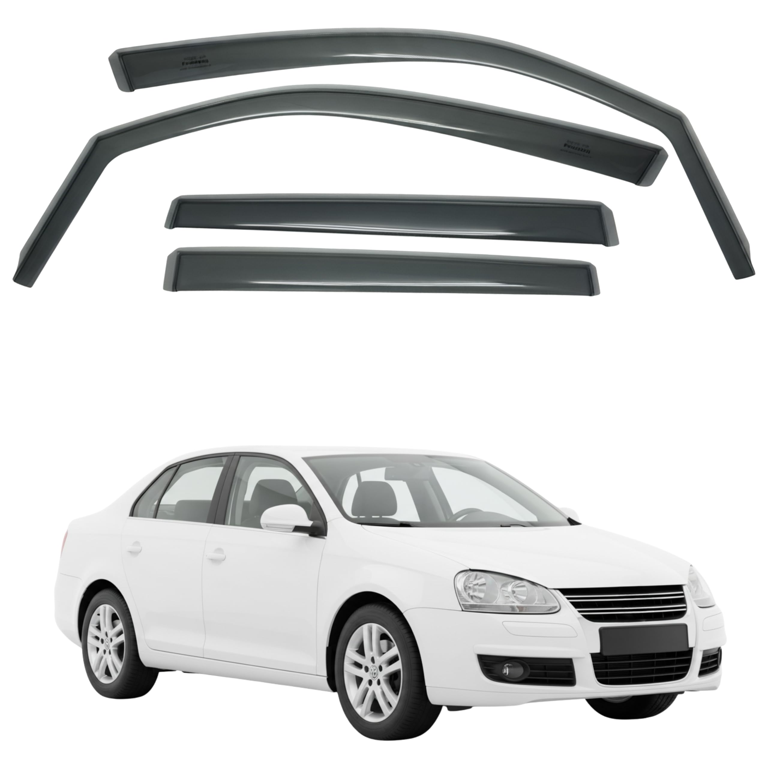 Fresh Air Peterburg In-Channel Window Visors [Short-Length] VW JETTA MK5 2006-2011