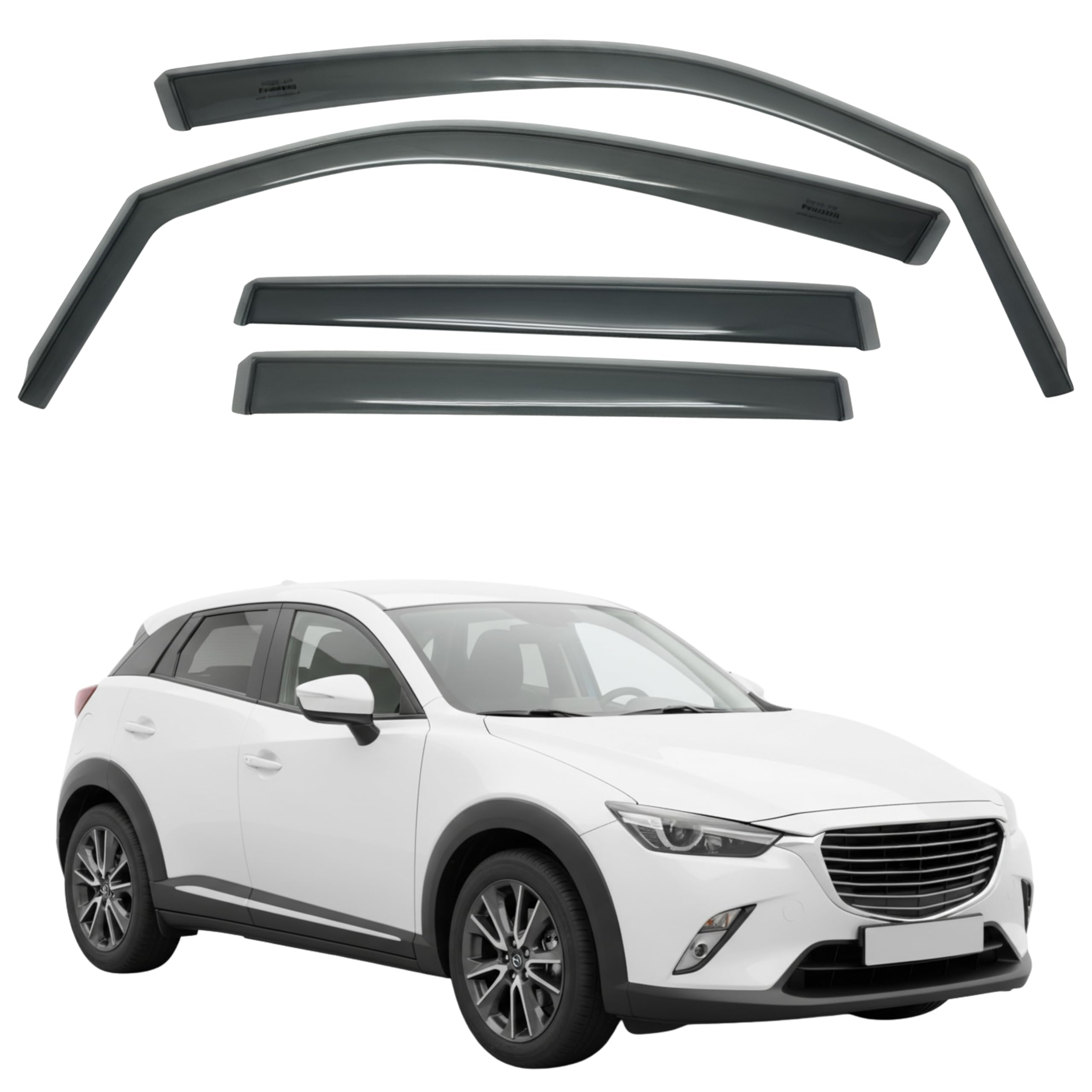 比德堡崁入式晴雨窗【國際標準款】MAZDA馬自達 CX-3 2016-
