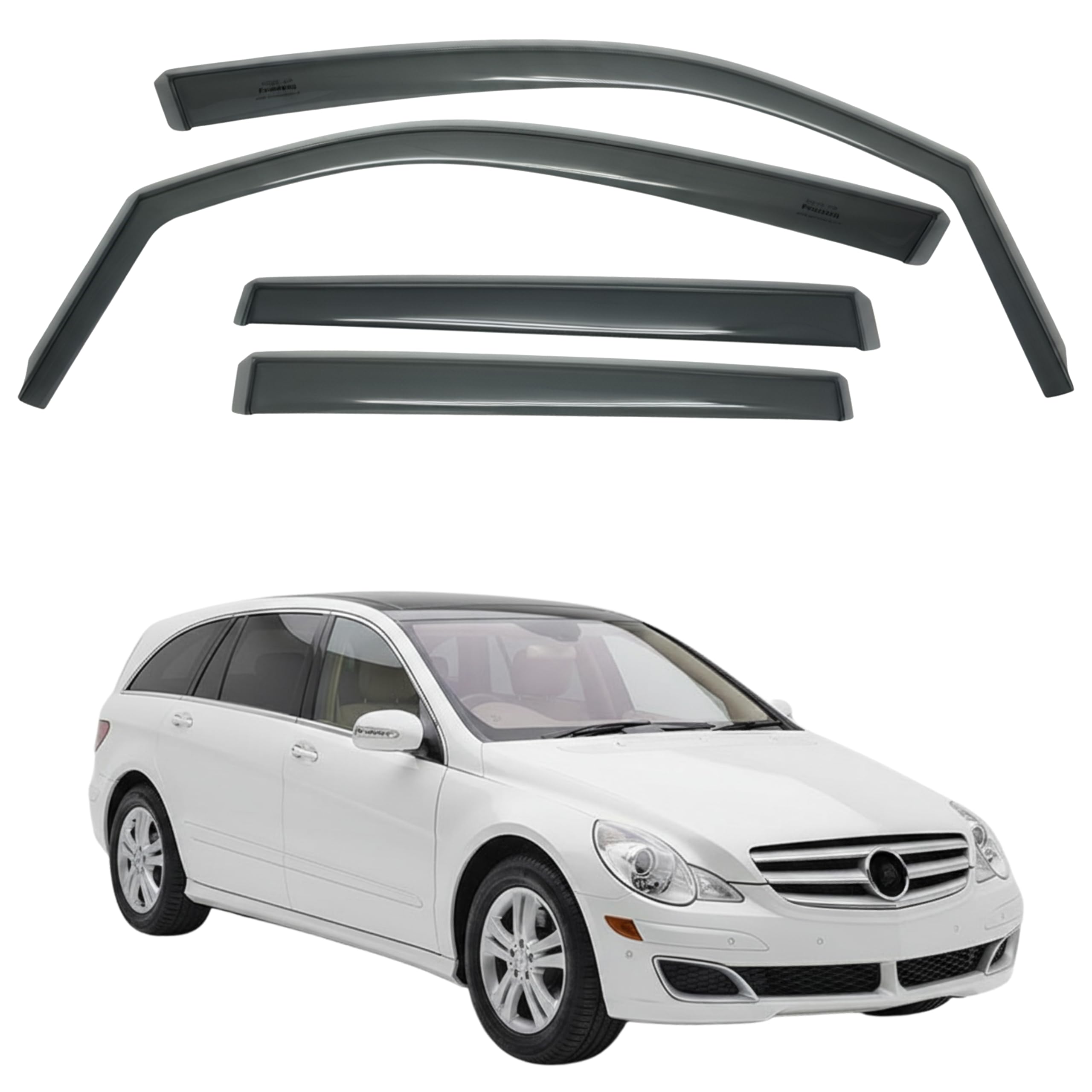 比德堡崁入式晴雨窗【國際標準款】M.BENZ賓士 R-Class/R350/ W251 2005-2010