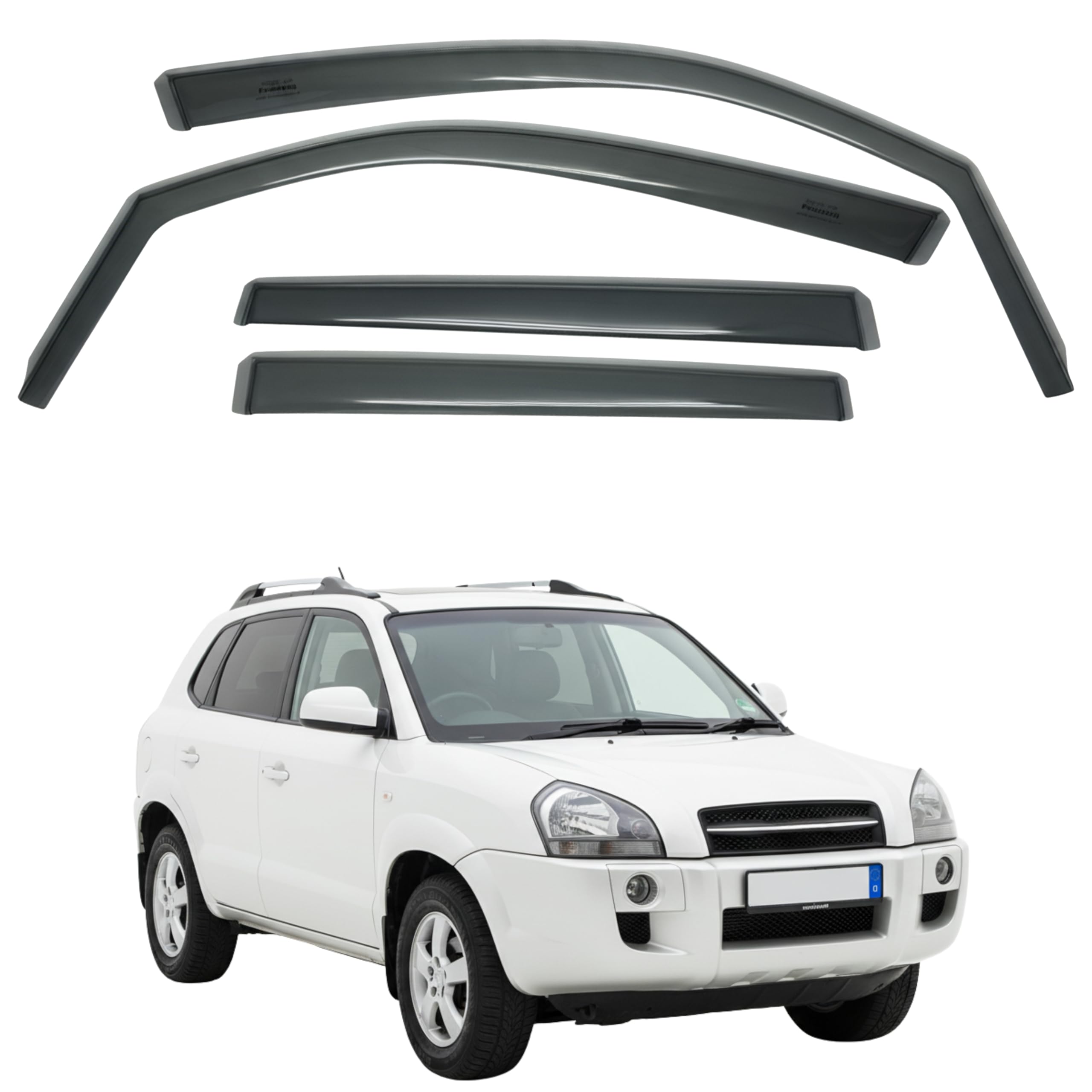 比德堡崁入式晴雨窗【國際標準款】HYUNDAI現代 Tucson 2005-2010