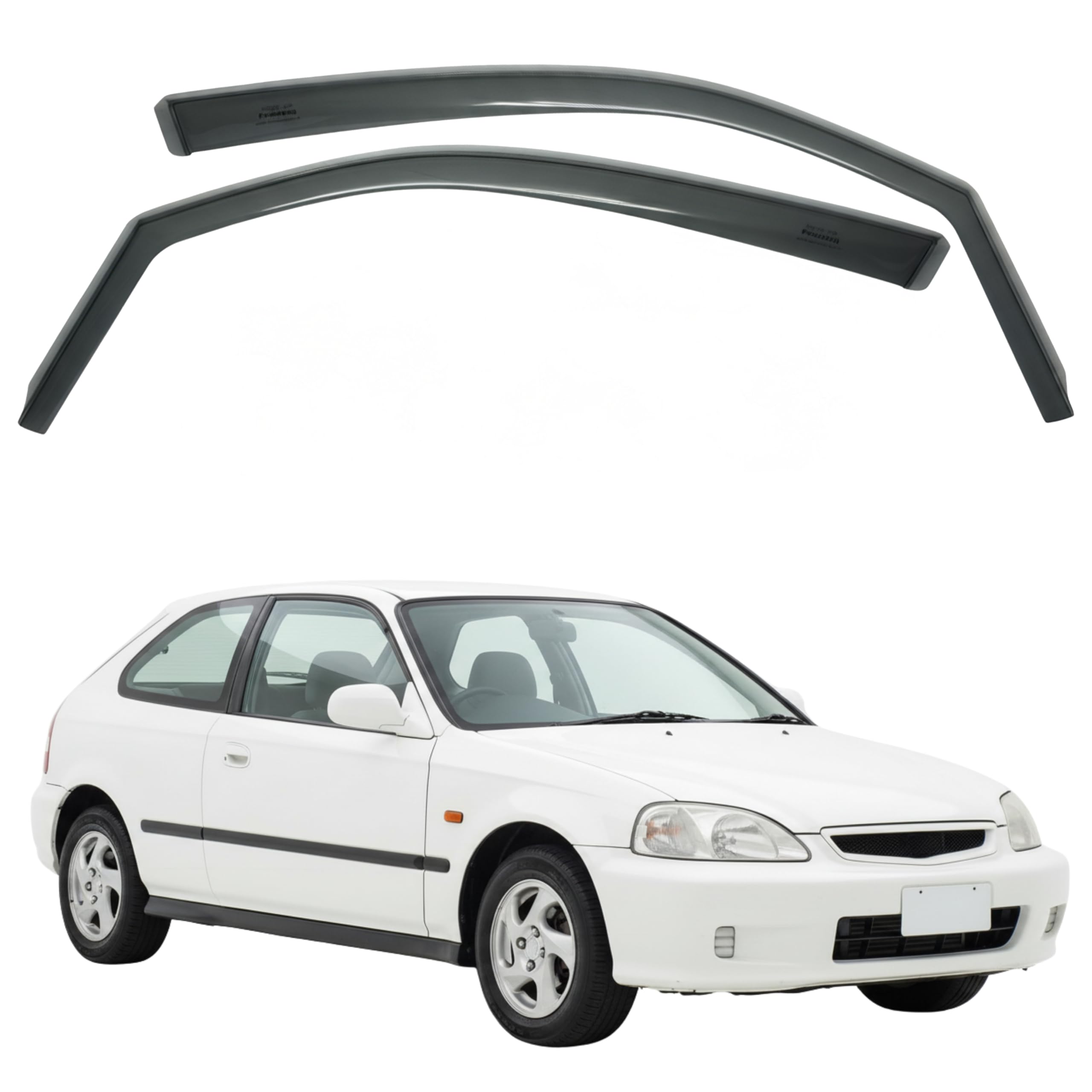 比德堡崁入式晴雨窗【短截款】HONDA本田 CIVIC K8/3D 1996-2001