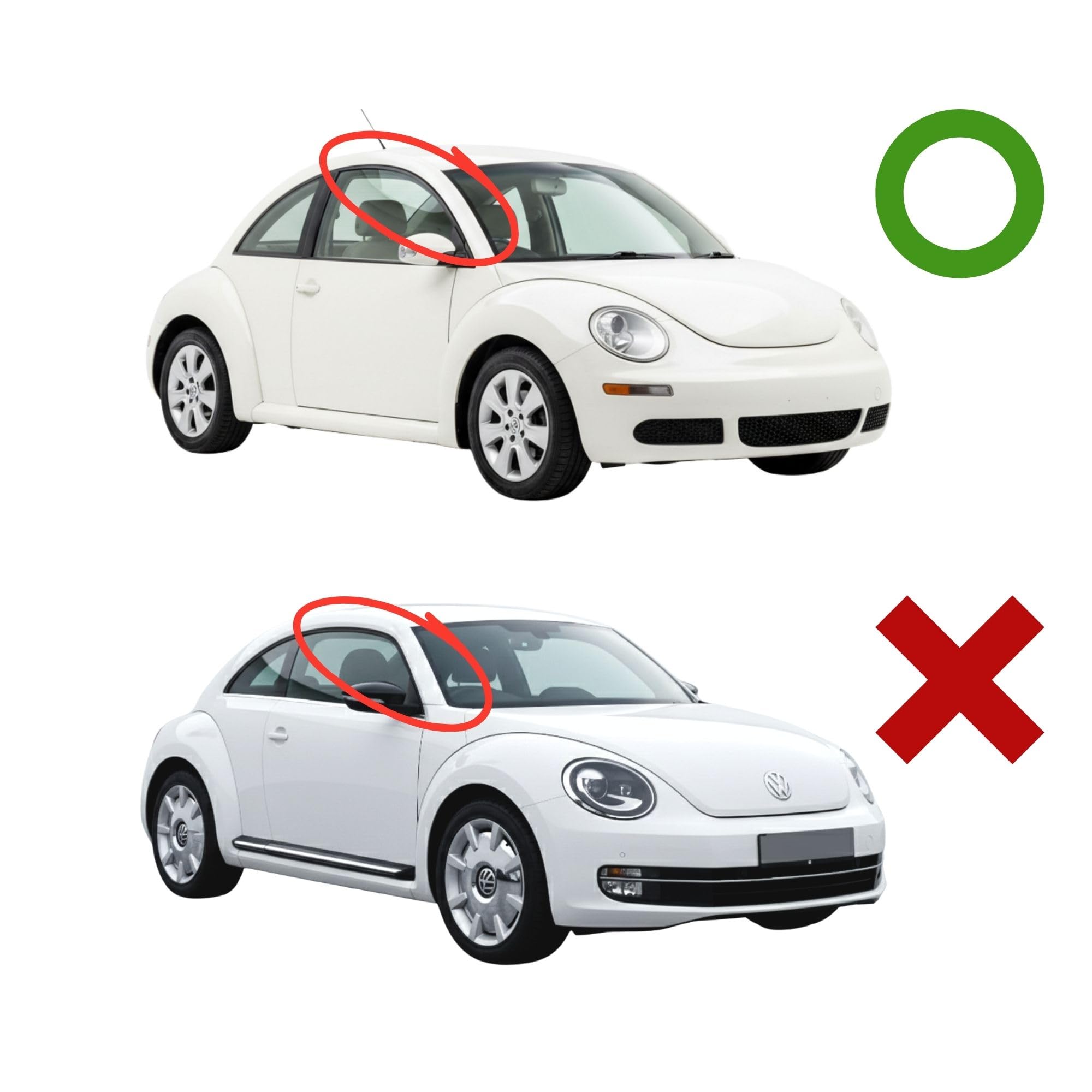 Fresh Air Peterburg In-Channel Window Visors [Short-Length] VW BEETLE 1999-2012