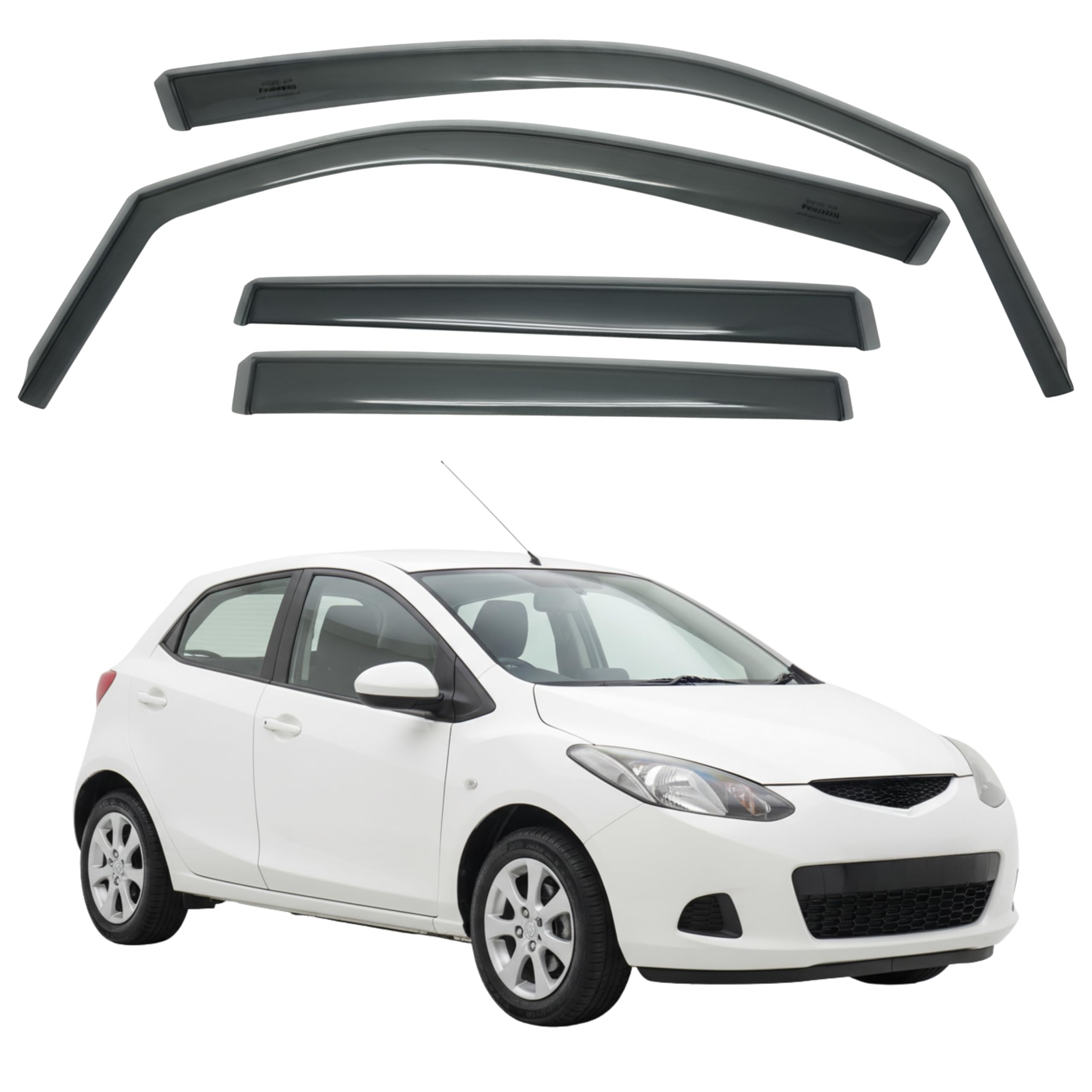 比德堡崁入式晴雨窗【國際標準款】MAZDA馬自達 Mazda 2 5D 2008-2015.8