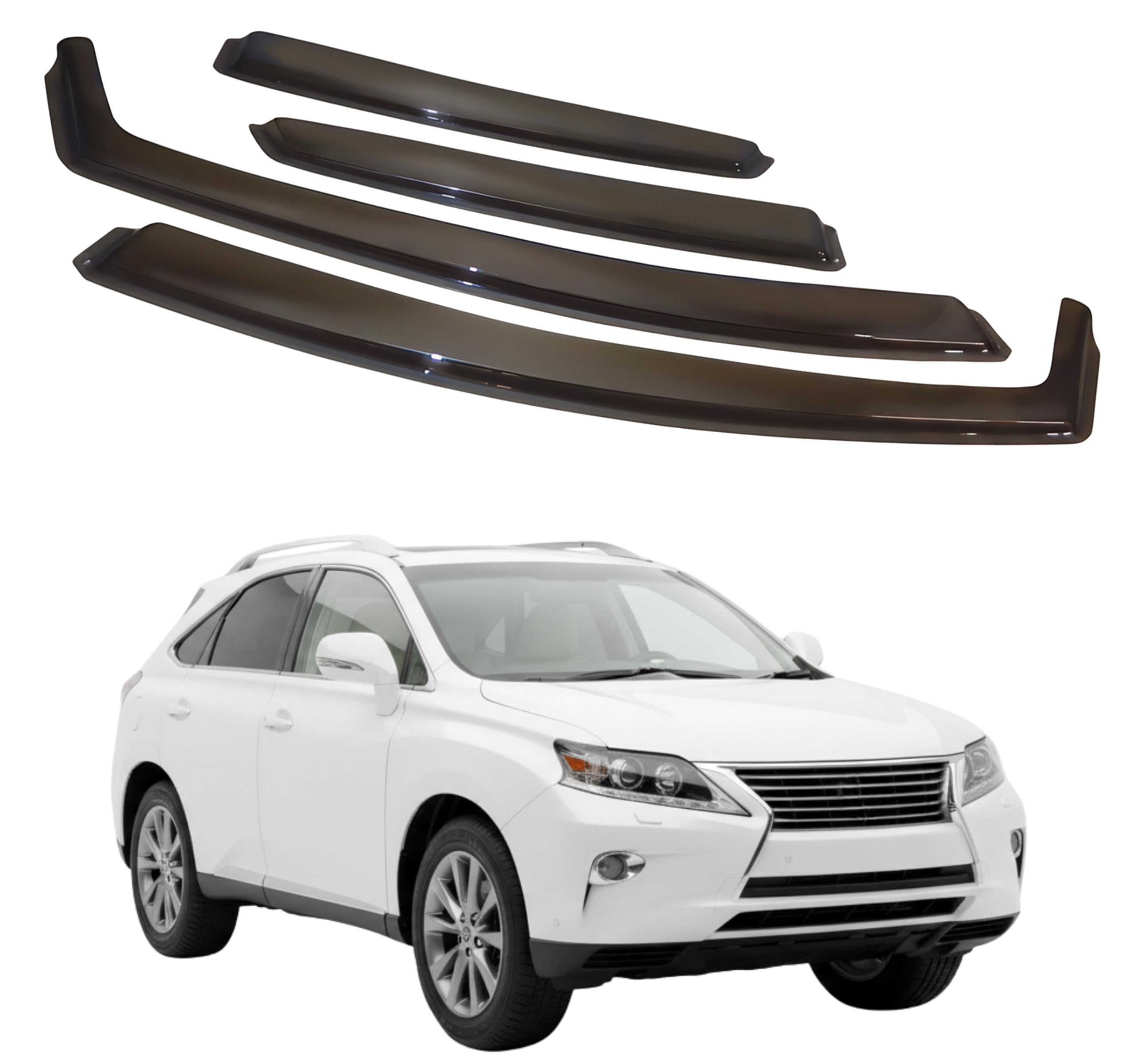 比德堡崁入式晴雨窗【國際標準款】LEXUS凌志 RX270/RX350/RX450 三代 2009-2015