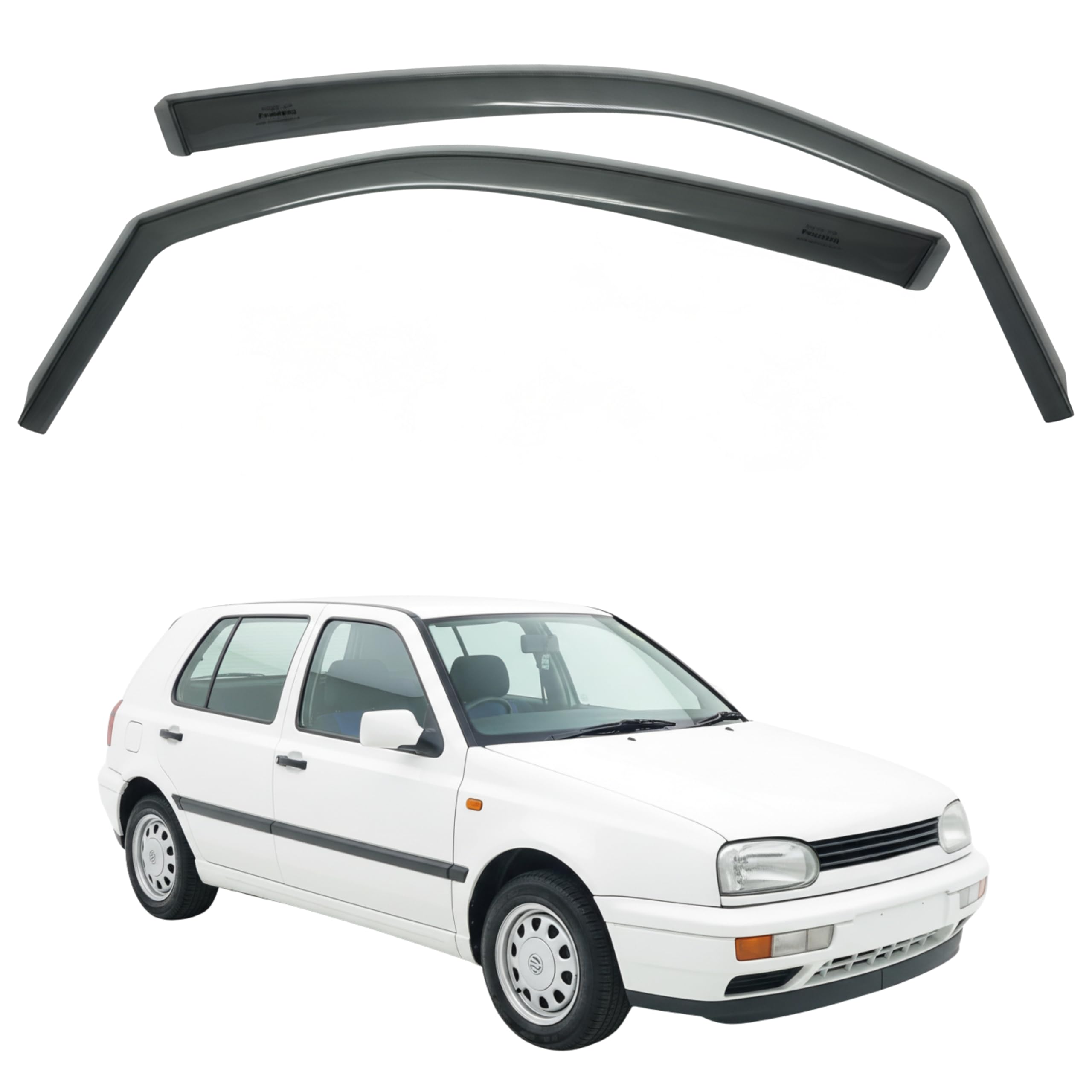 Fresh Air Peterburg In-Channel Window Visors [Short-Length] VW GOLF 3 /5D 1992-1997