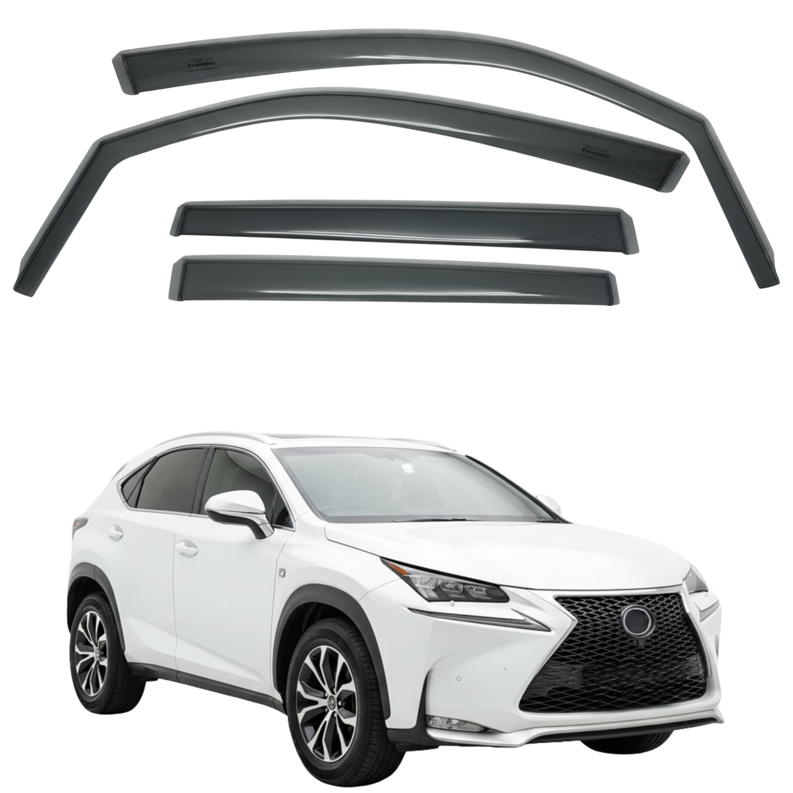 比德堡崁入式晴雨窗【國際標準款】LEXUS凌志 NX200/ NX300h/NX Sport一代 2015-2021