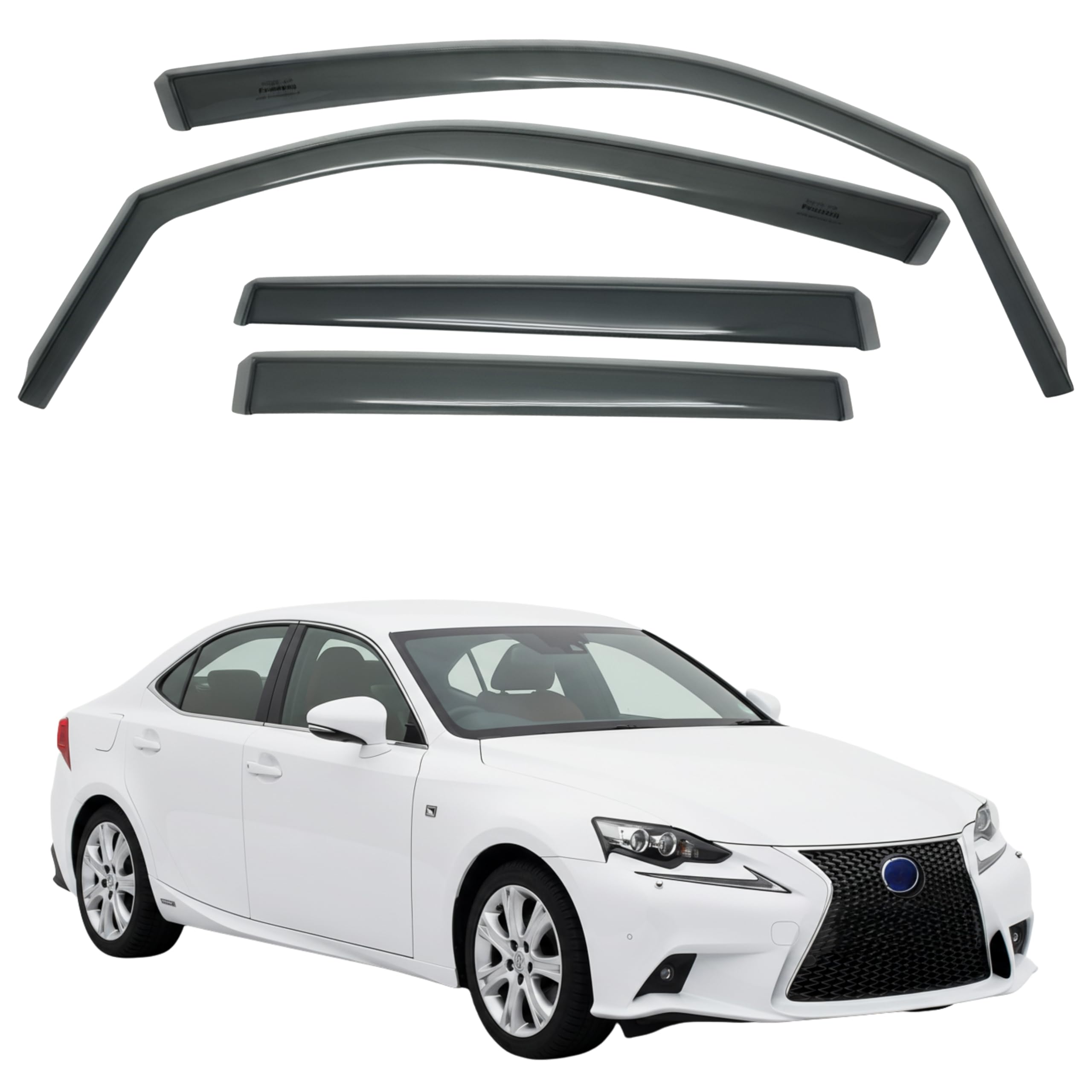 比德堡崁入式晴雨窗【短截款】LEXUS凌志 IS200t-IS300h 三代 2013.6-
