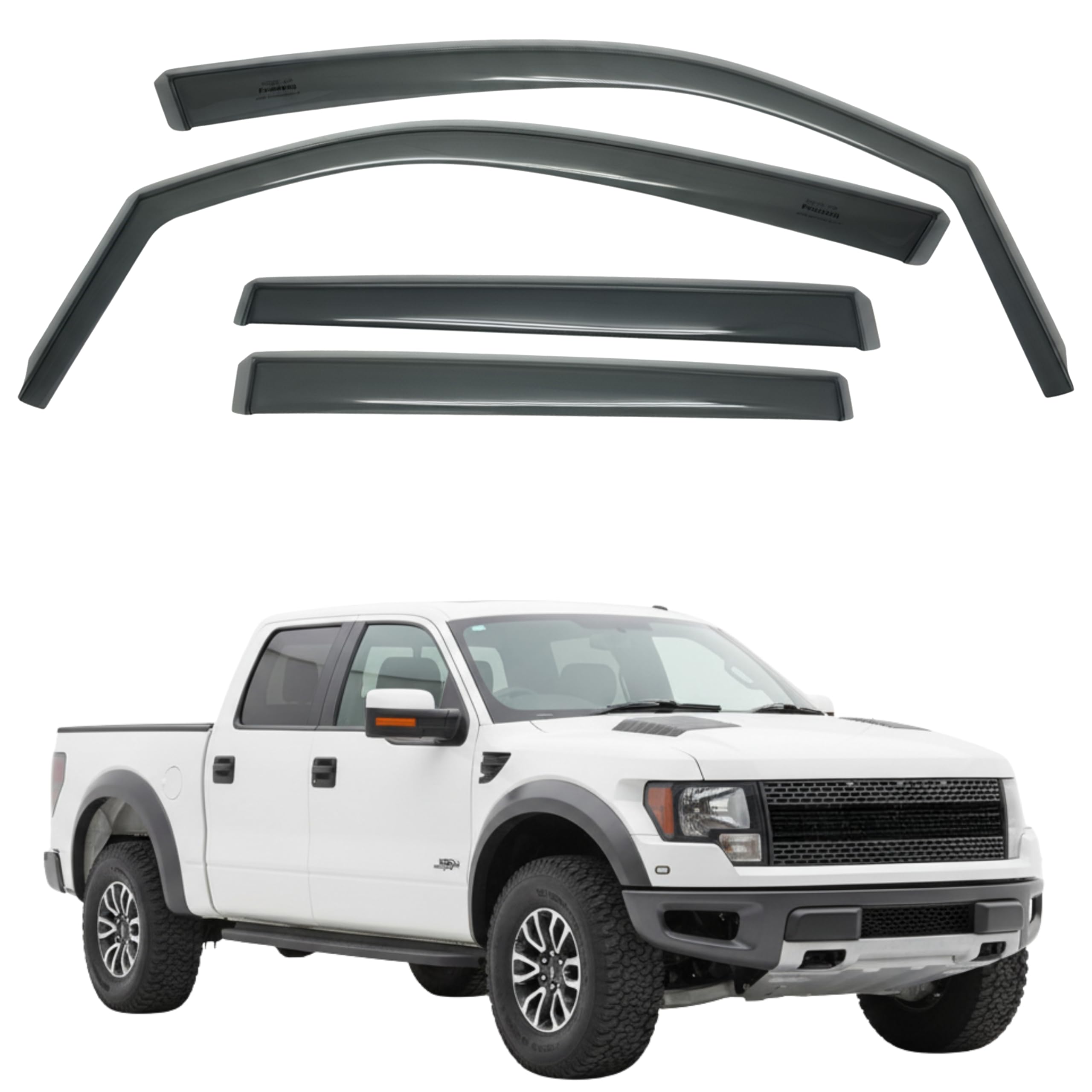 比德堡崁入式晴雨窗【國際標準款】FORD福特 F-150(大) 2011-2014