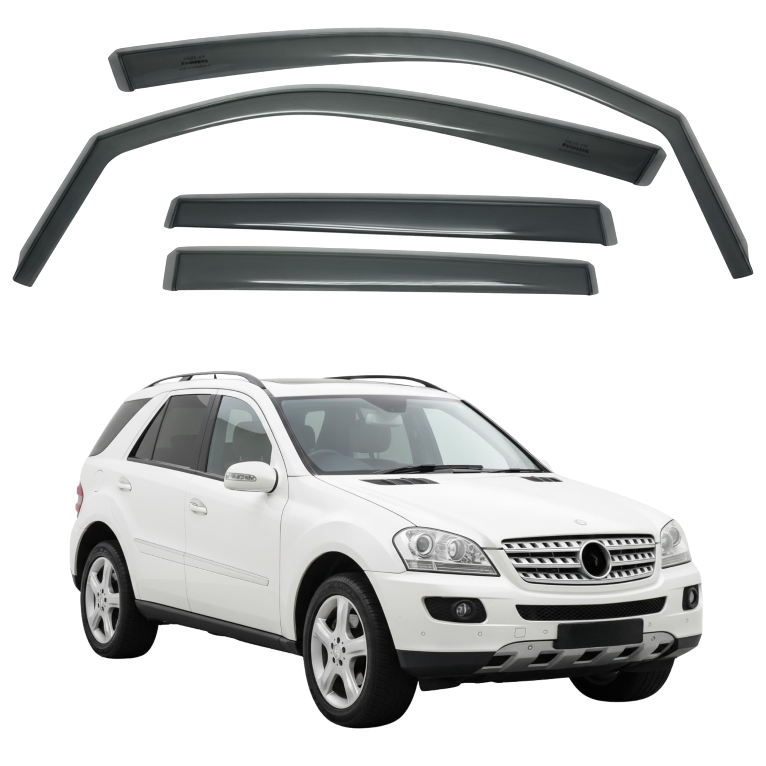 比德堡崁入式晴雨窗【國際標準款】M.BENZ賓士 ML-CLASS/ML350/ W164 2005-2011