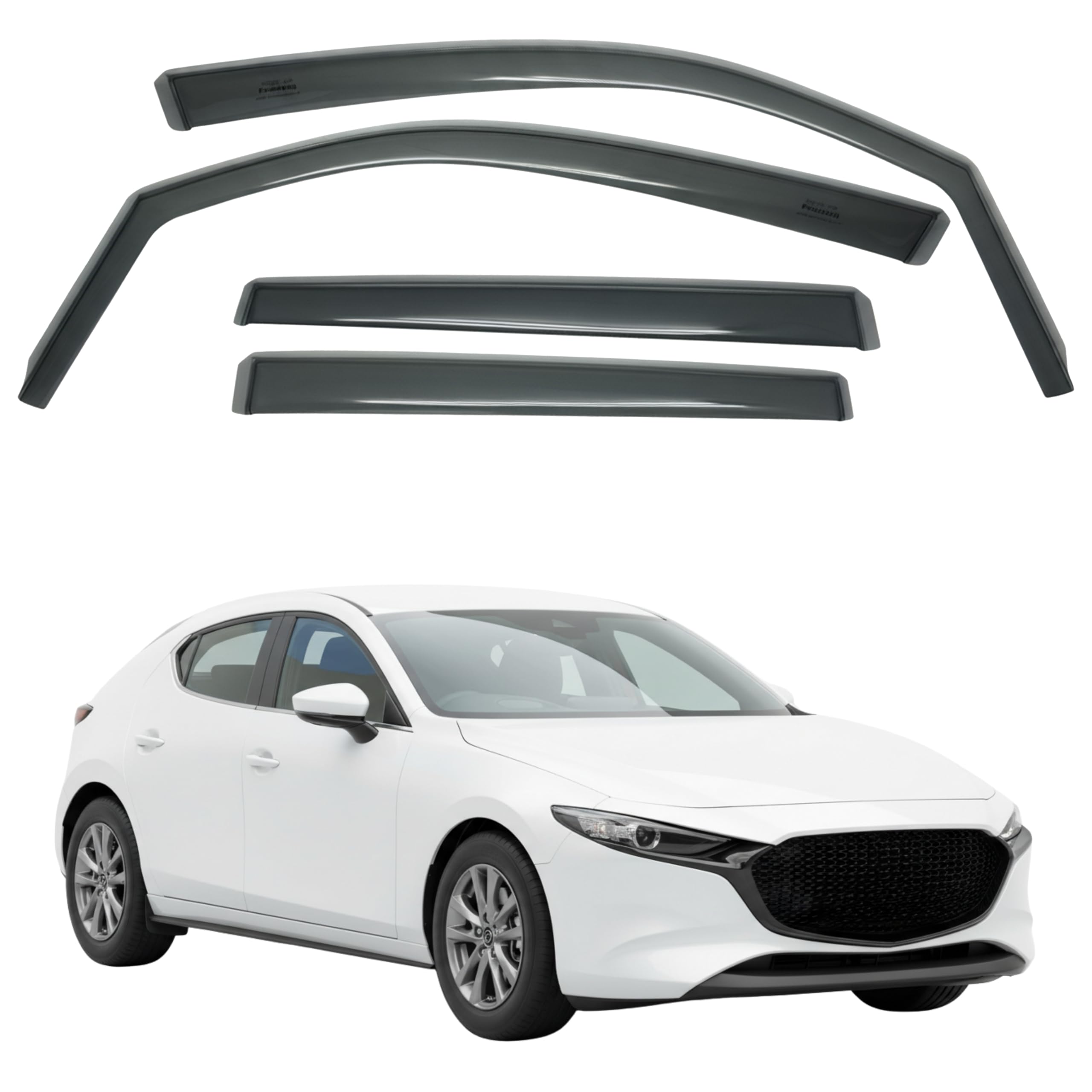 比德堡崁入式晴雨窗【國際標準款】MAZDA馬自達 Mazda 3 5D 四代 2019-