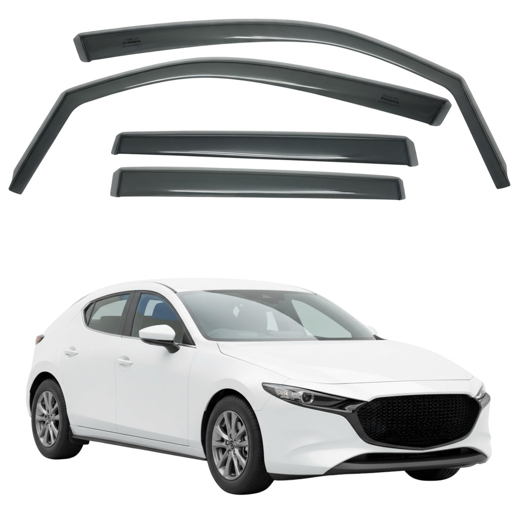 Fresh Air Peterburg Deflectores de ventana de canal [Versión corta] MAZDA Mazda 3 5D Gen 4 2019-