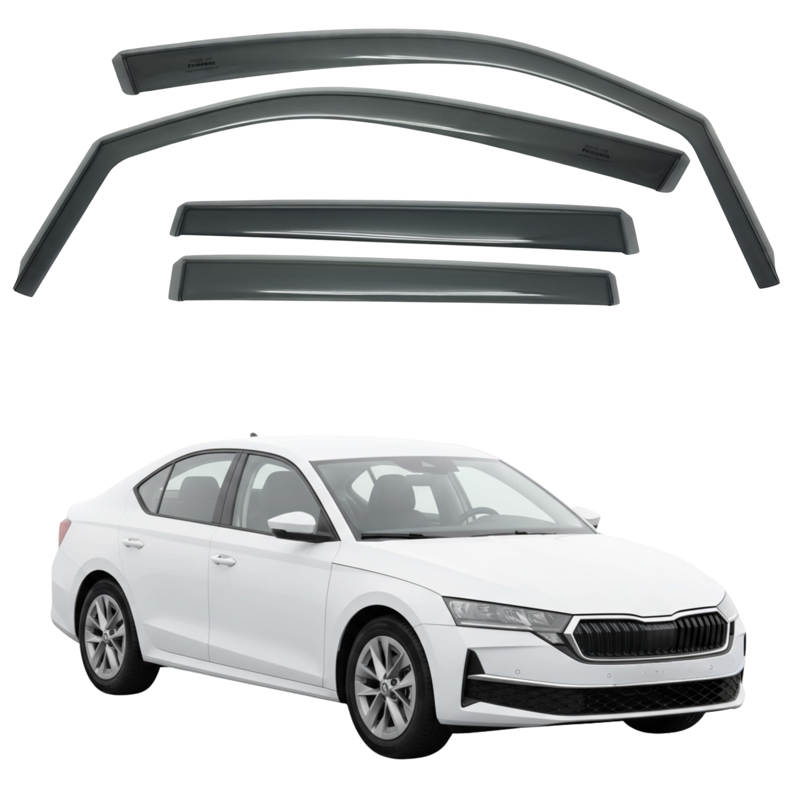比德堡崁入式晴雨窗【短截款】SKODA斯哥達 Octavia 4D 四代 2021.9-