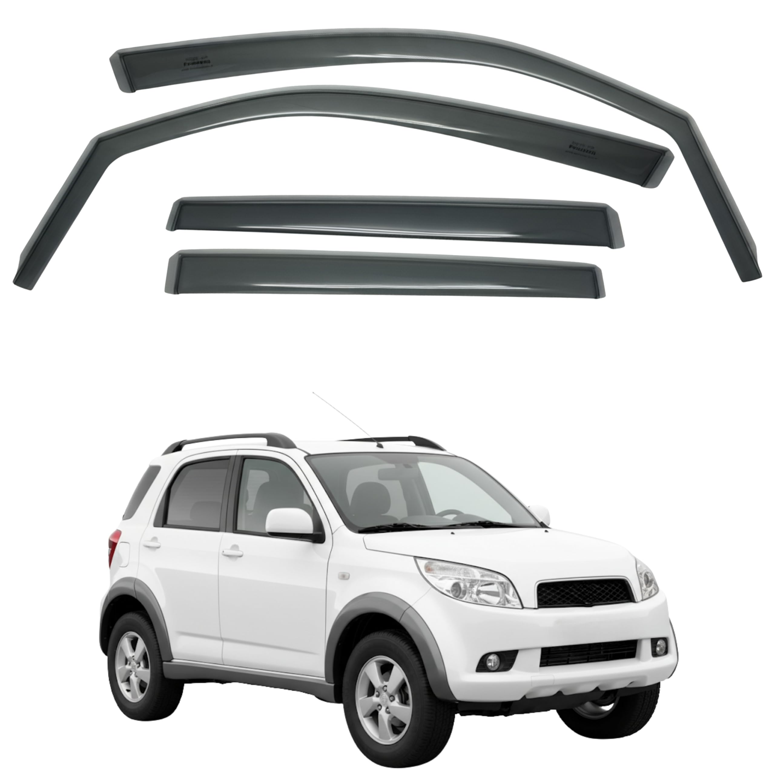 比德堡崁入式晴雨窗【短截款】DAIHATSU大發 TERIOS 二代 2006-2018