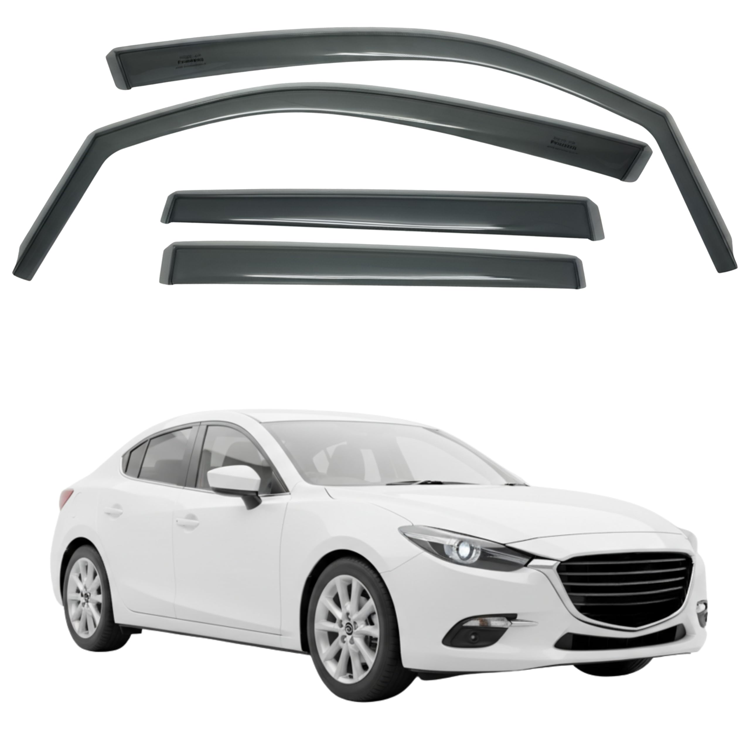 比德堡崁入式晴雨窗【國際標準款】MAZDA馬自達 Mazda 3 5D 三代 2015-2018