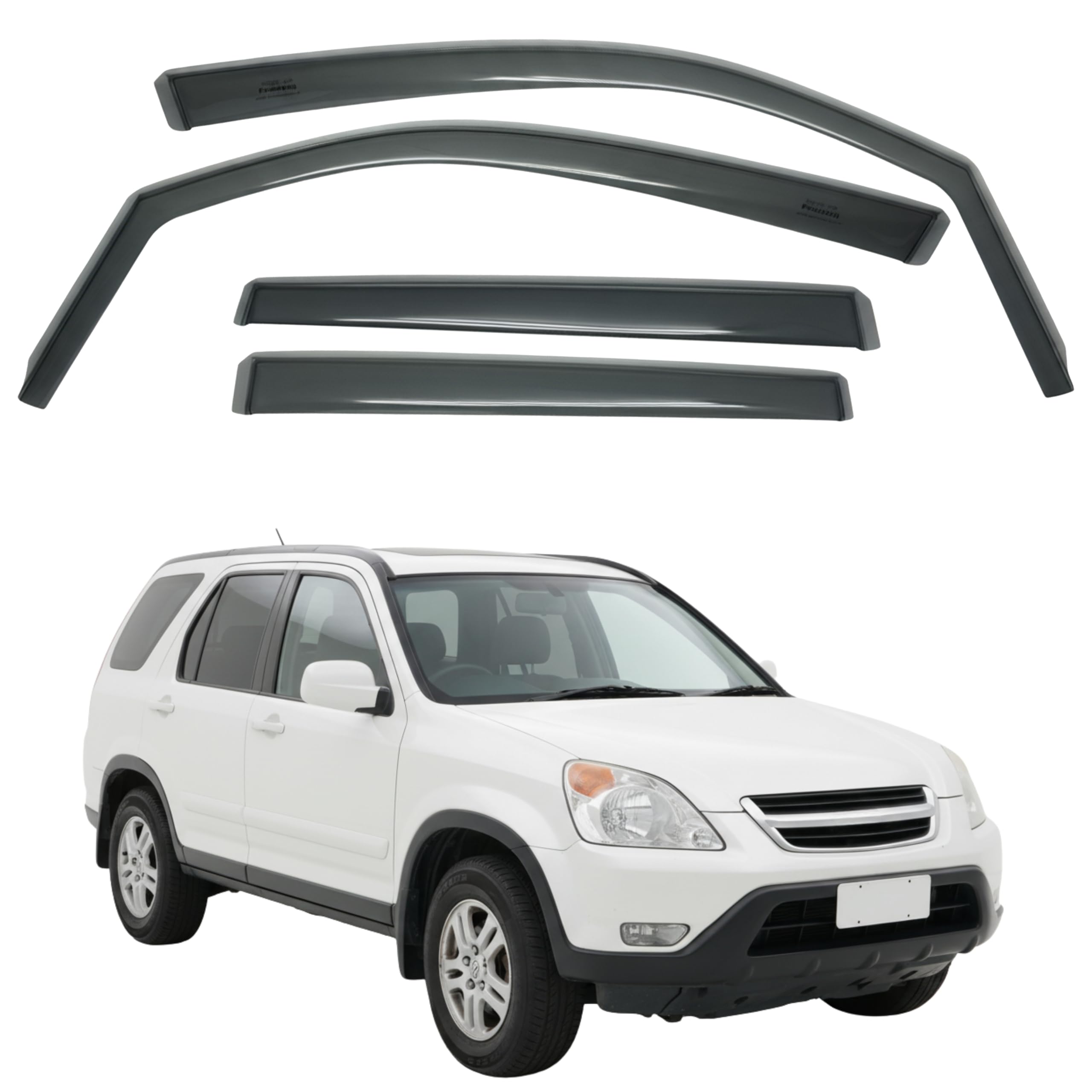 比德堡崁入式晴雨窗【短截款】HONDA本田 CR-V 二代 2003-2007