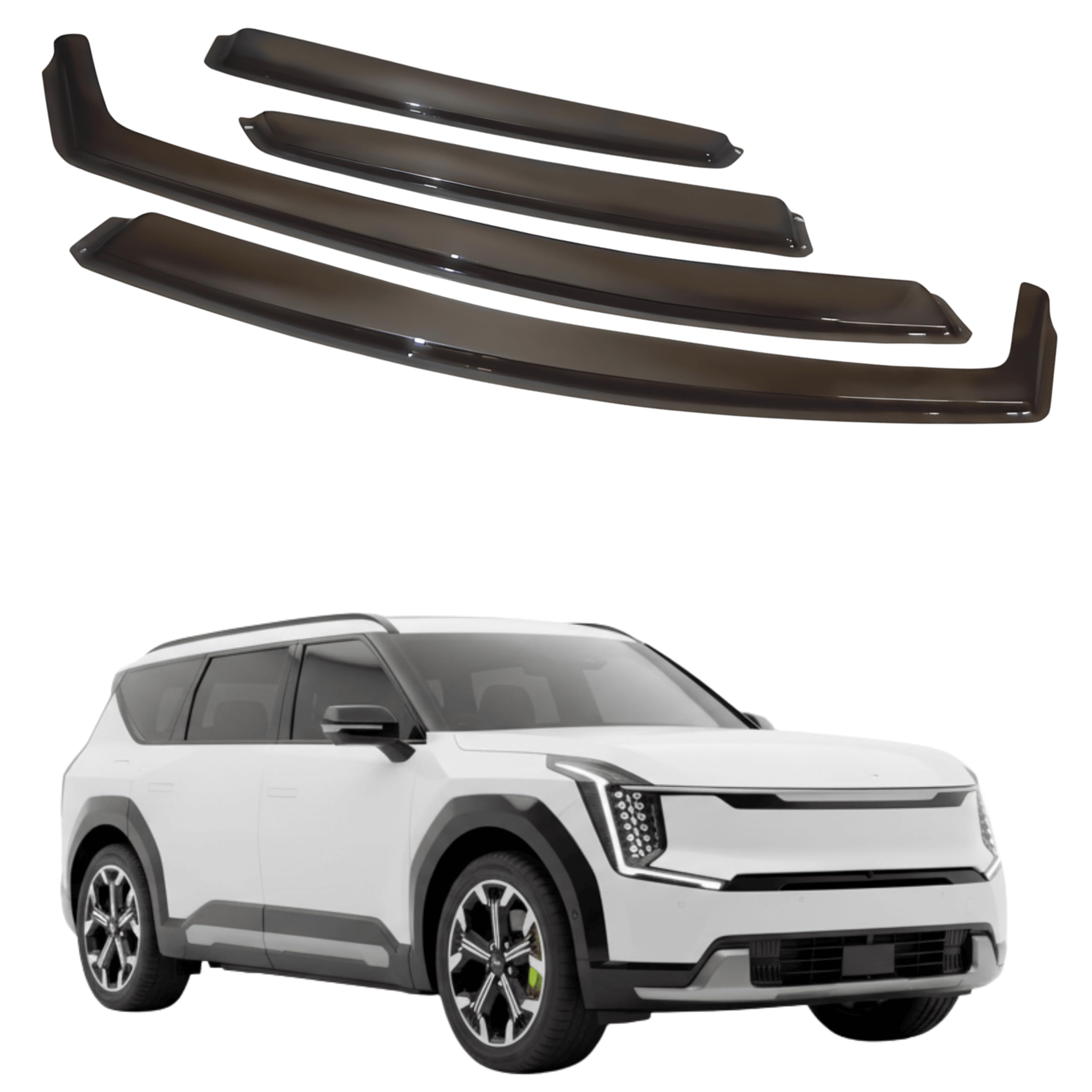 比德堡崁入式晴雨窗【短截款】KIA起亞 EV9 電動車 2024-