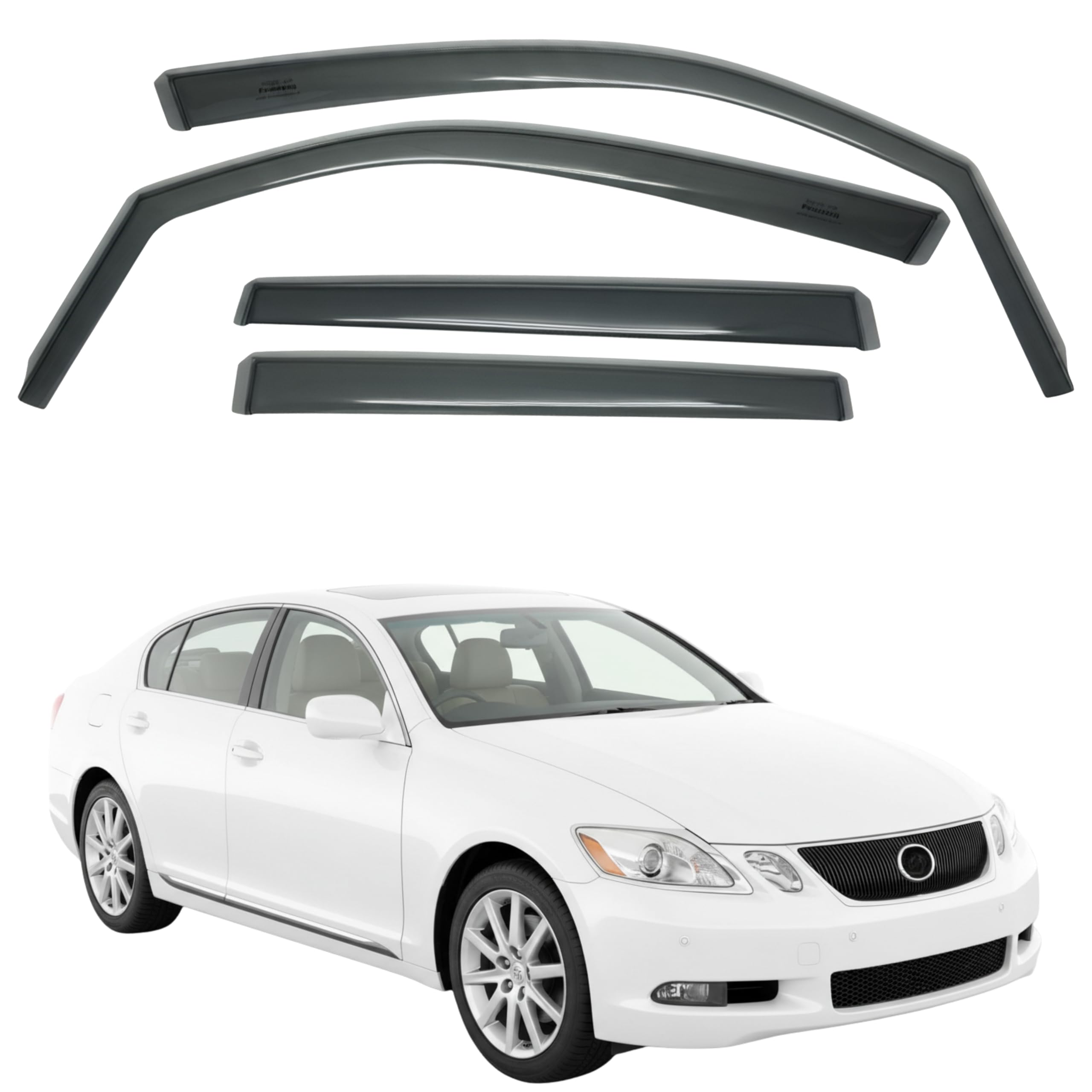 比德堡崁入式晴雨窗【短截款】LEXUS凌志 GS350/GS300/GS460 2005-2012/3