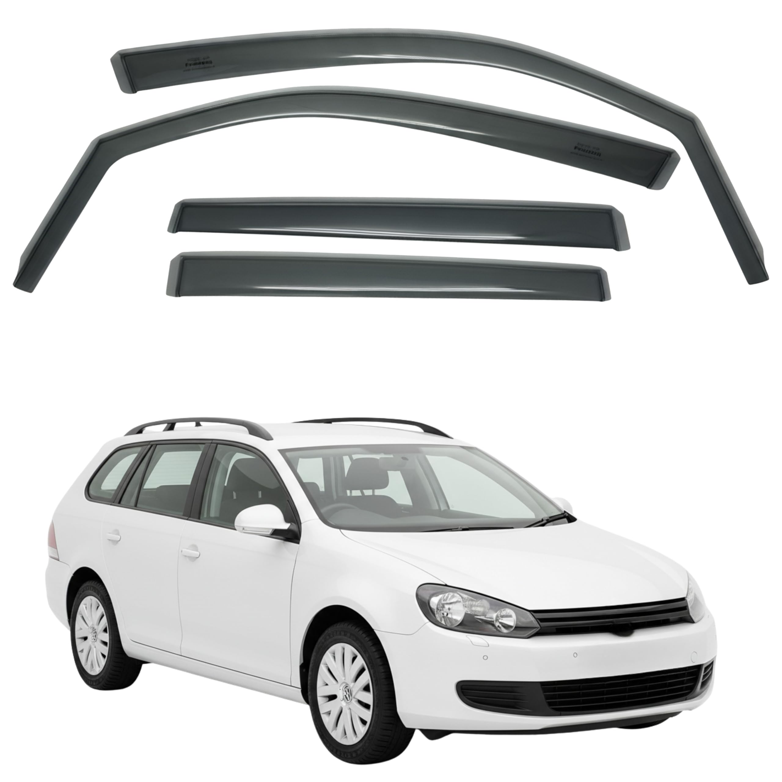 Fresh Air Peterburg In-Channel Window Visors [Short-Length] VW GOLF 6 VARIANT 2011-