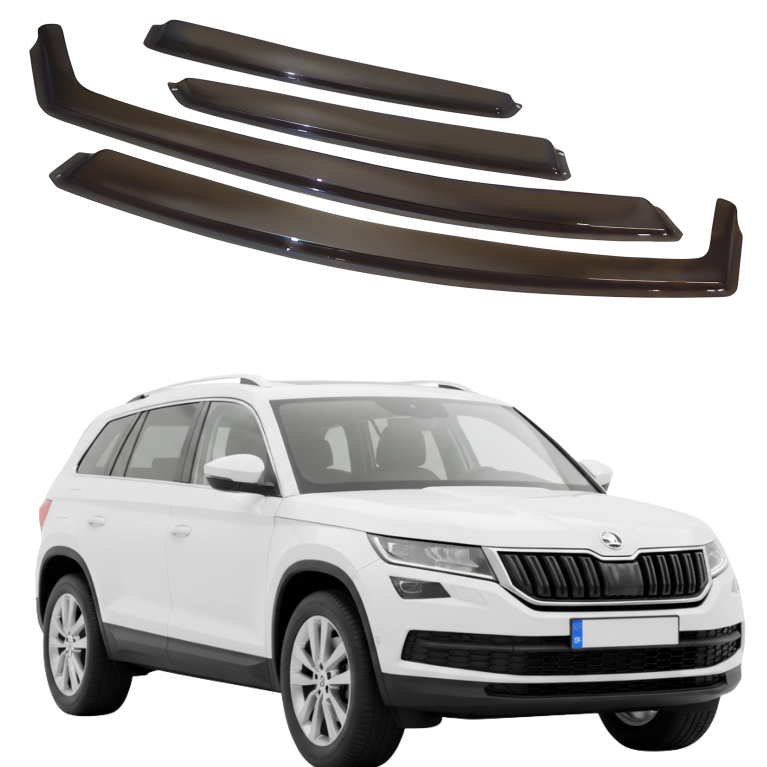 比德堡崁入式晴雨窗【短截款】SKODA斯哥達 KODIAQ 大棕熊 一代 2017-2024.9