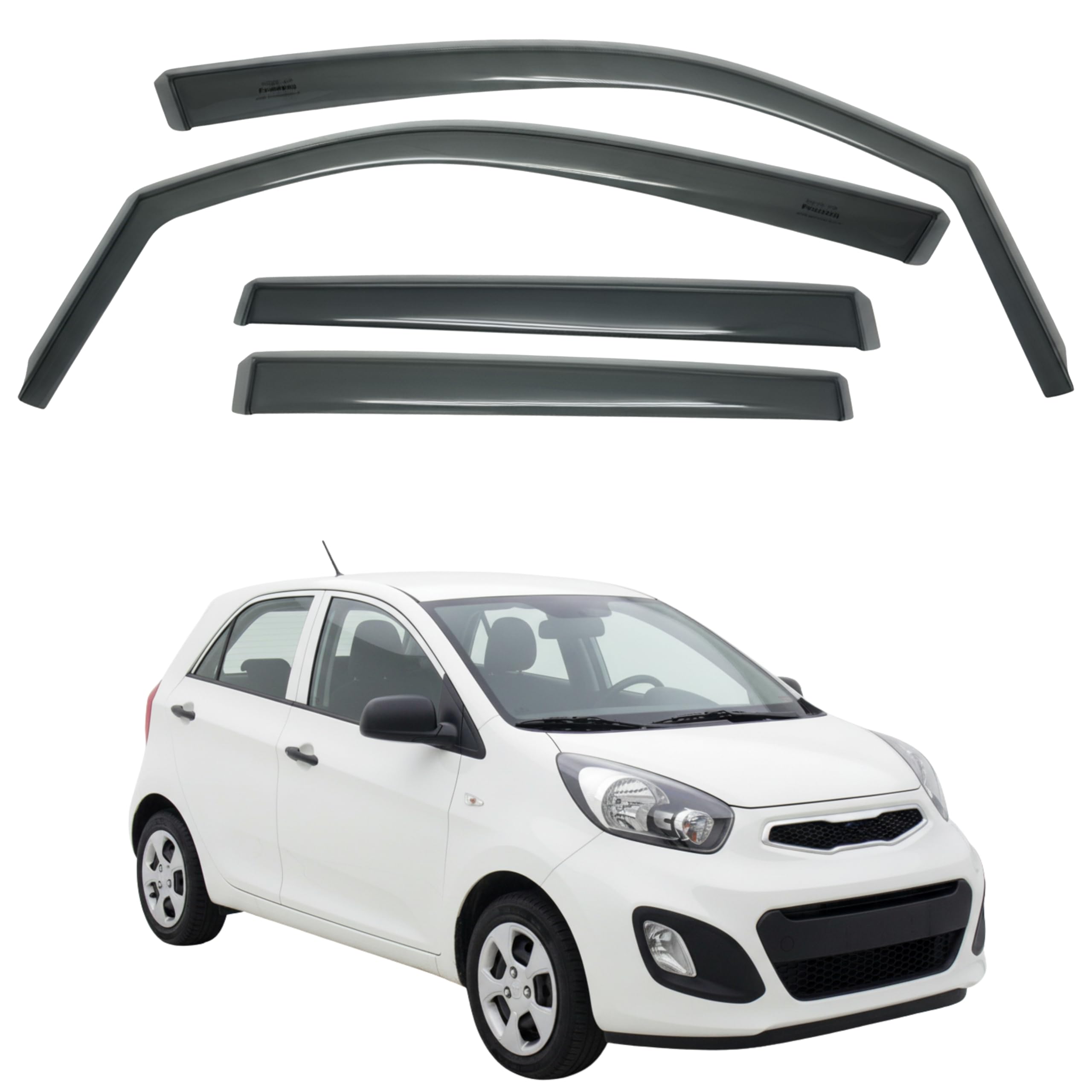 比德堡崁入式晴雨窗【國際標準款】KIA起亞 PICANTO 二代 2012-2017
