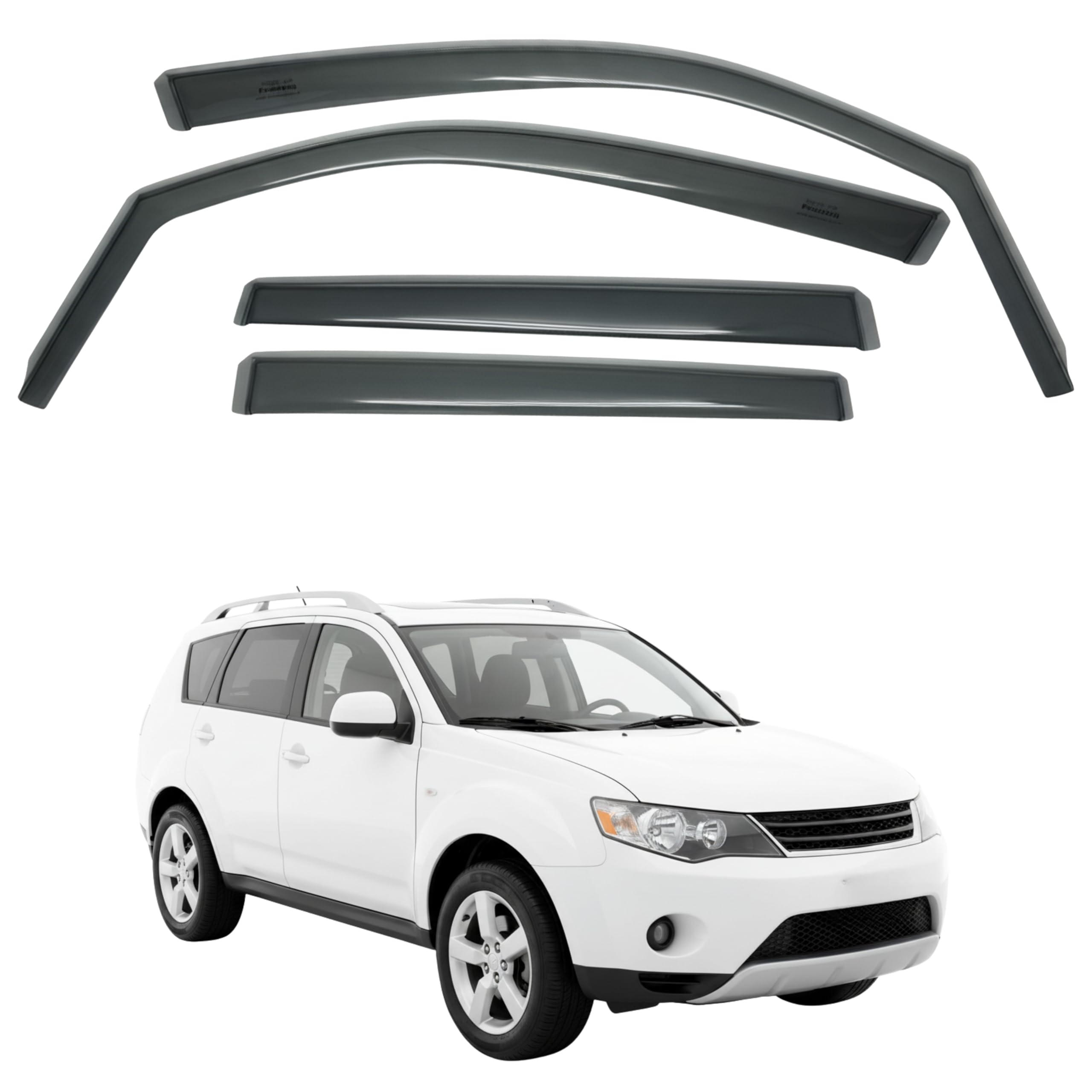 比德堡崁入式晴雨窗【短截款】MITSUBISHI三菱 OUTLANDER 2007-2014/10