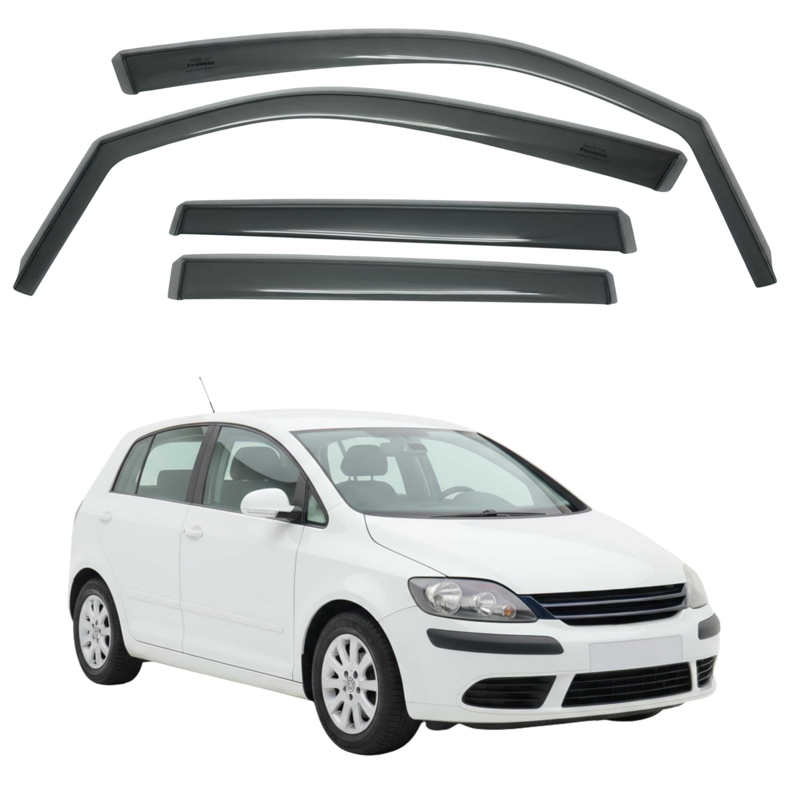 Fresh Air Peterburg In-Channel Window Visors [Short-Length] VW GOLF PLUS (GolfRaised) 2005-2014