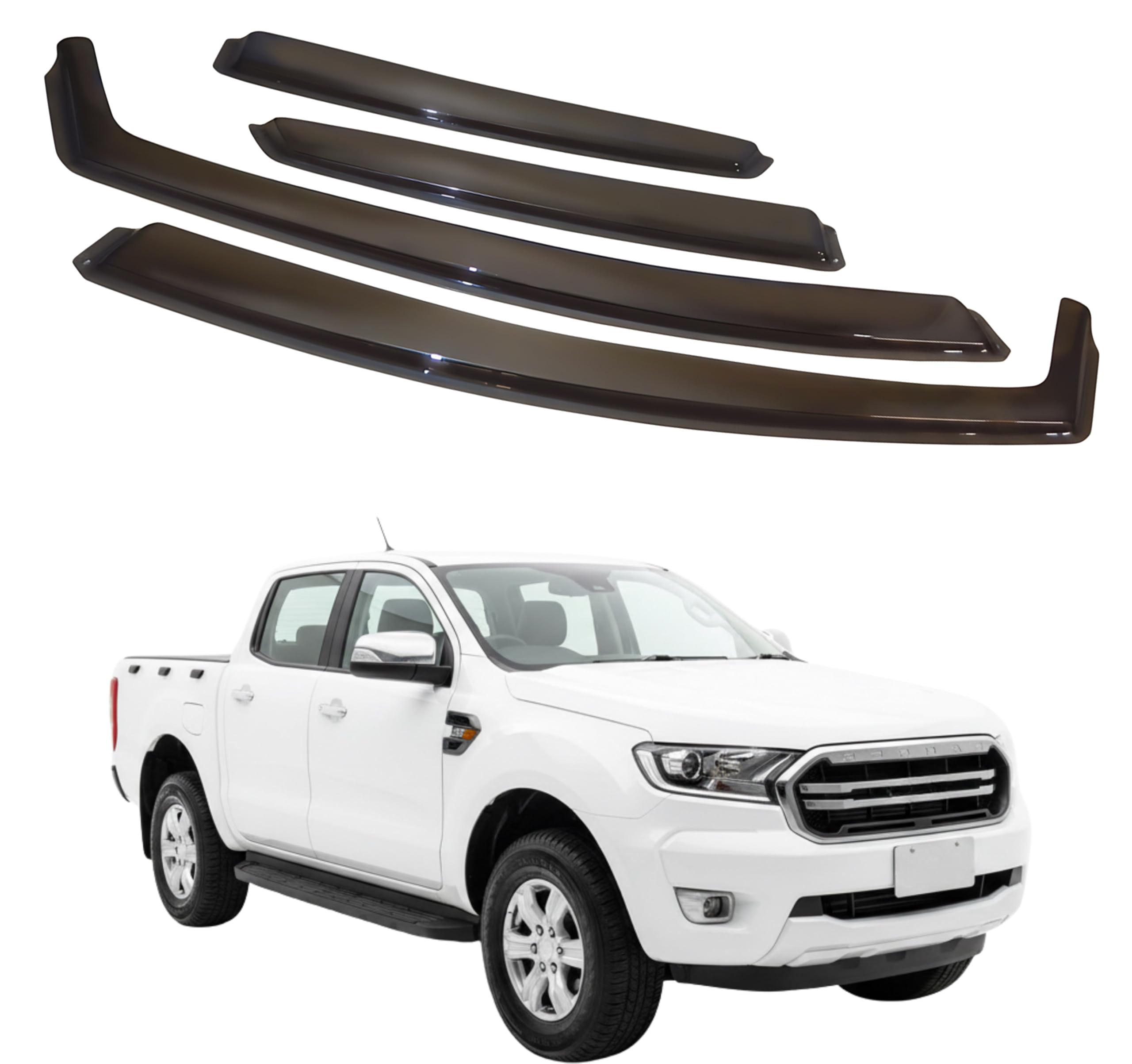 Fresh Air Peterburg In-Channel Window Visors [Short-Length] VW AMAROK 2nd 2022+