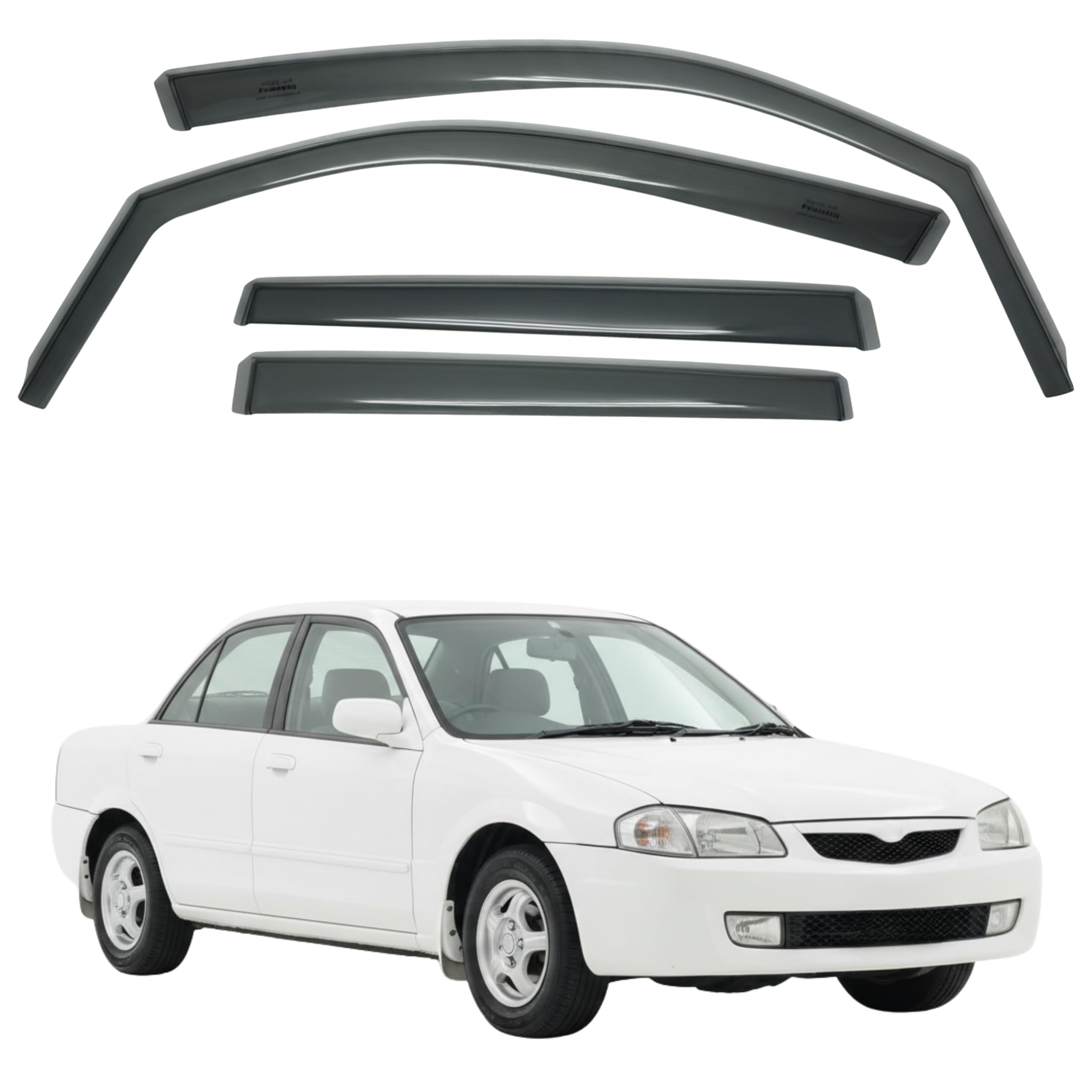 比德堡崁入式晴雨窗【國際標準款】MAZDA馬自達 ISAMU 2000-2007