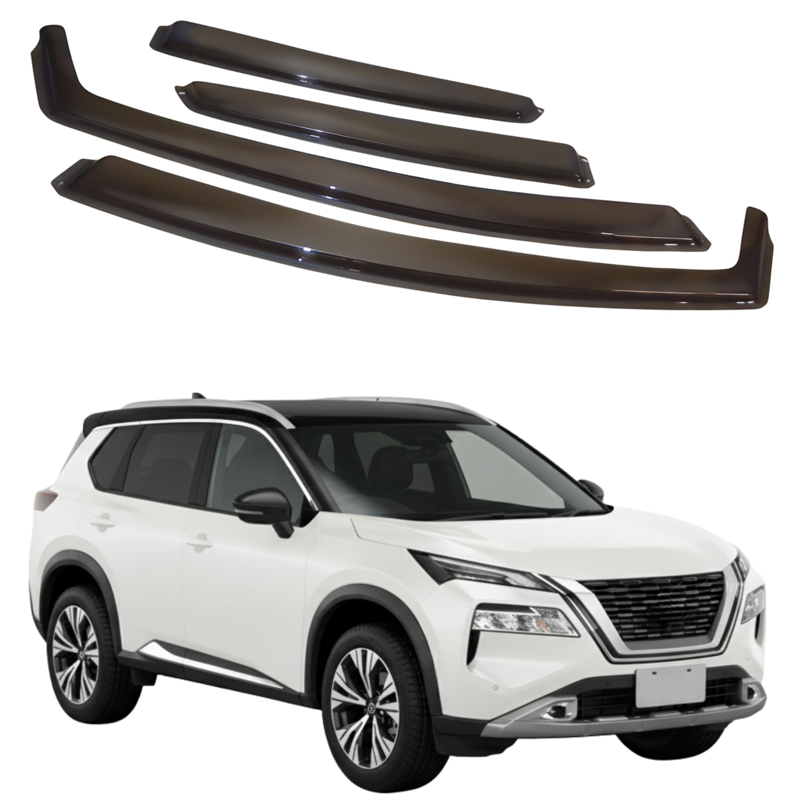 比德堡崁入式晴雨窗【國際標準款】NISSAN日產 X-TRAIL 油電 (Rogue 美規叫法) 2023-