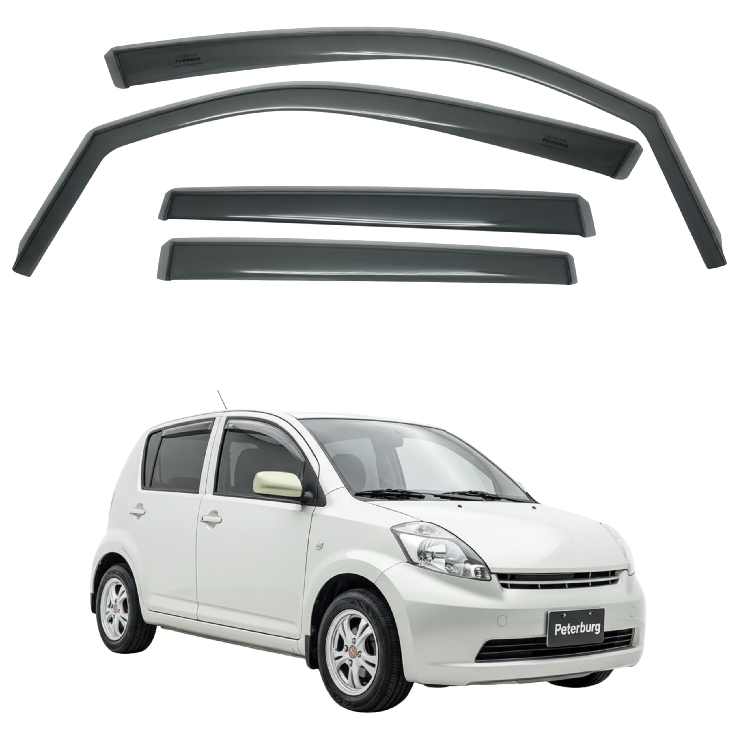 比德堡崁入式晴雨窗【國際標準款】DAIHATSU大發 SIRION 2006-2015