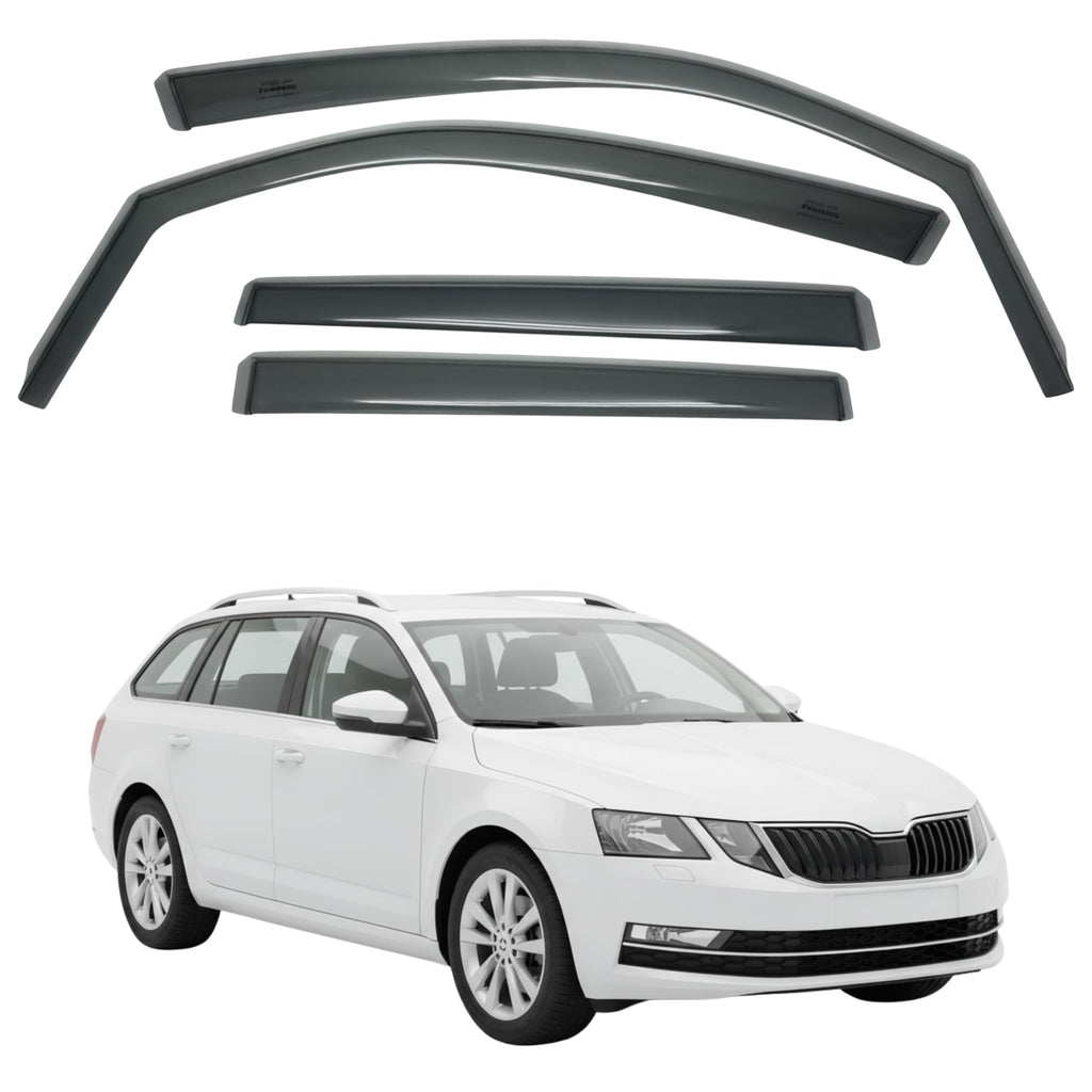 Fresh Air Peterburg Deflectores de ventana de canal [Versión corta] SKODA Octavia Combi 5D Gen 3 2015-2021
