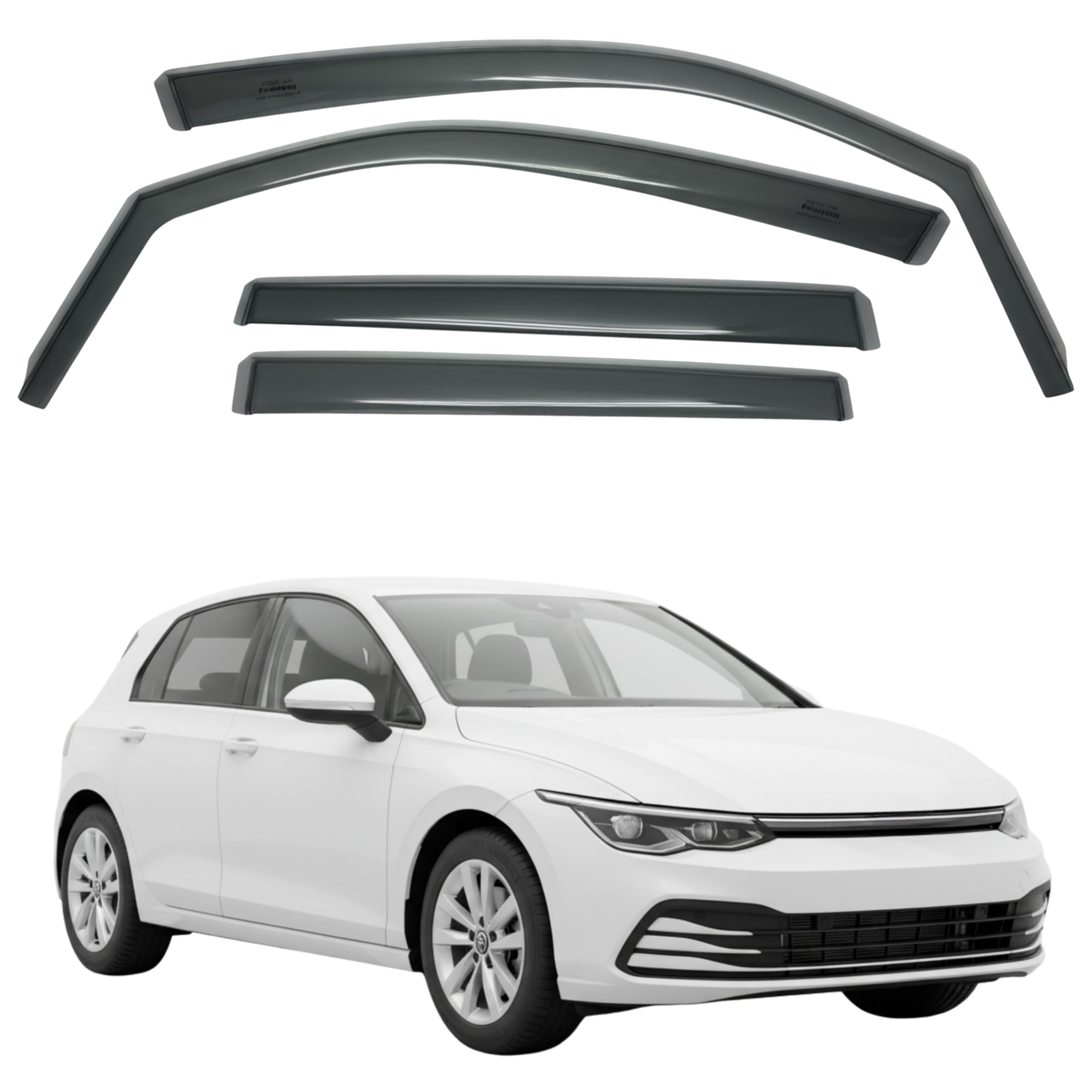 Fresh Air Peterburg In-Channel Window Visors [Short-Length] VW GOLF 8/ GOLF GTI 2021.7-