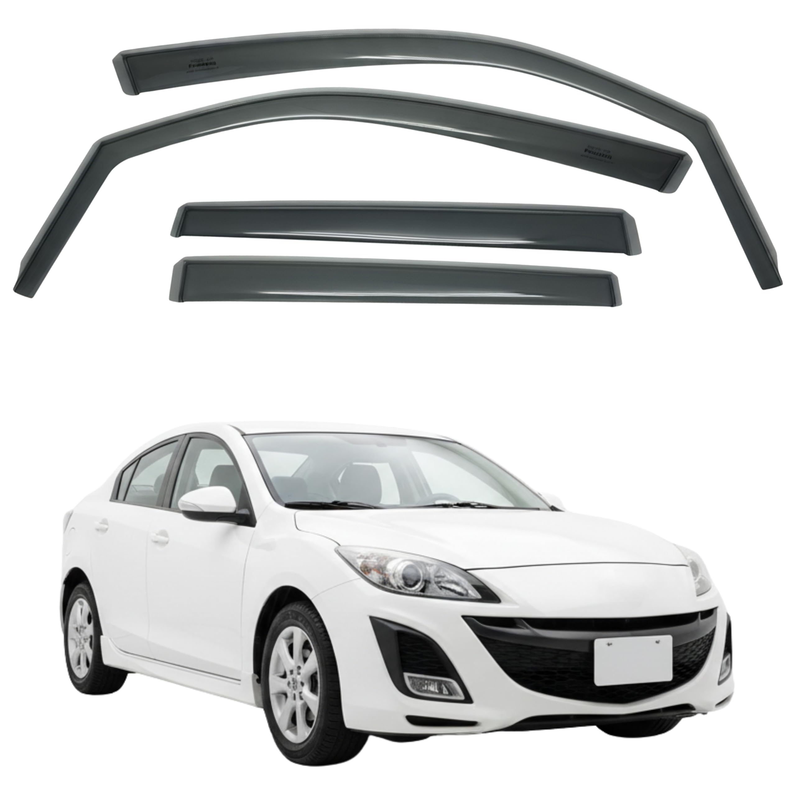 比德堡崁入式晴雨窗【國際標準款】MAZDA馬自達 Mazda 3 5D 二代 2009.11-2014